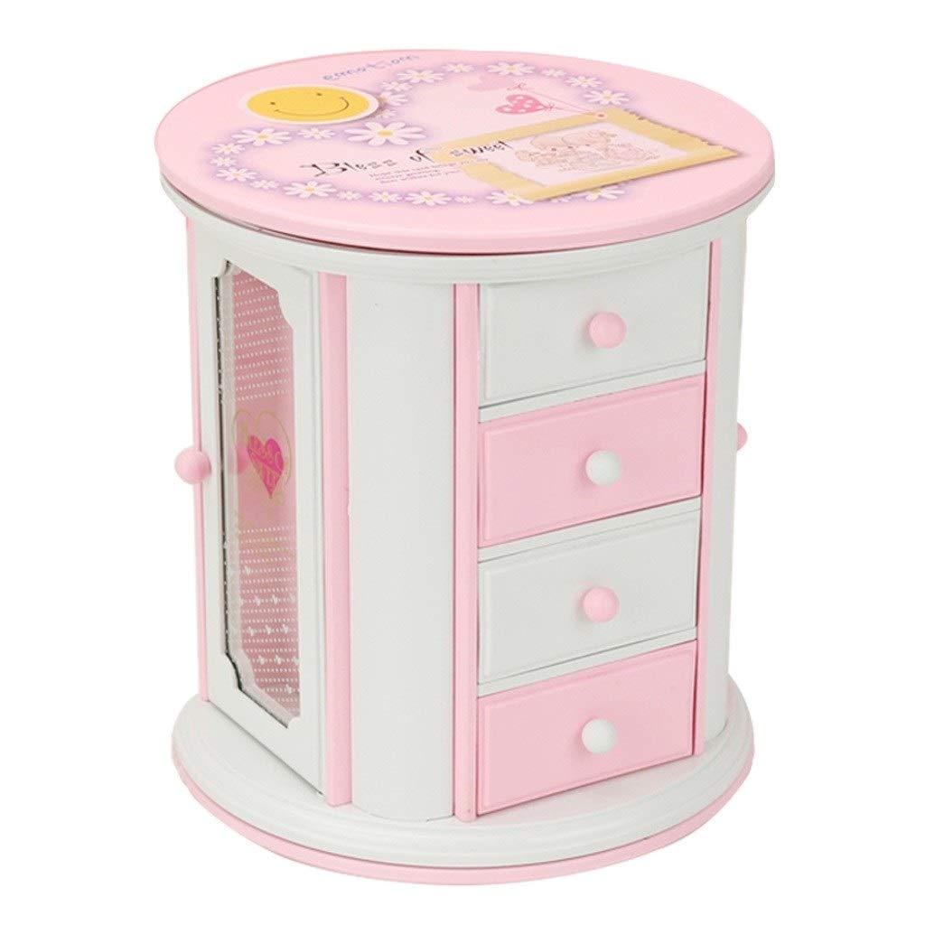 Vintage Wind-Up Musical Jewelry Box with Beautiful Melody - Handcrafted Wooden Music Box for Jewelry Storage, Desktop Decoration - Perfect Birthday Gift, Graduation Gift & Personalized Present for Music Lovers (Plays Classic Tunes - Ideal for Bedroom Vanity, Dresser Display or Gift Giving)
