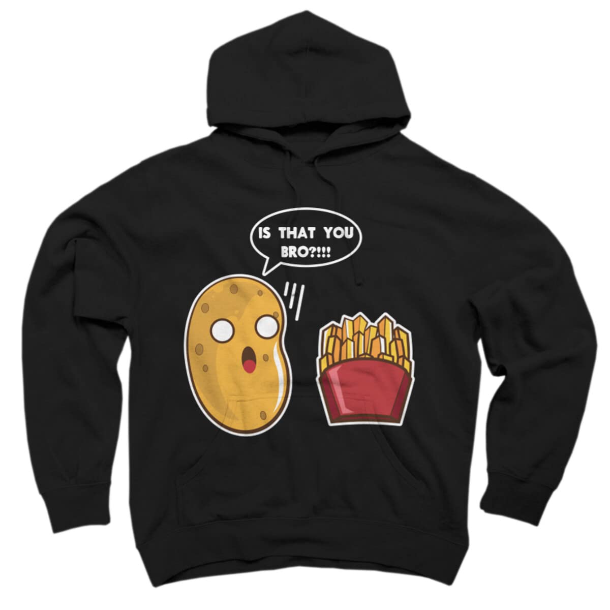 Unisex I Am A Potato French Fry Graphic Pullover Hoodie - Soft & Comfortable Funny Sweatshirt for Men & Women - Casual Wear, Lounge & Streetwear Fashion - Perfect for Gifts, Home Relaxation & Everyday Outfits - Great for College, Weekend Errands, Netflix Nights & Casual Hangouts - Best for Funny Gifts, Street Style & Cozy Loungewear - Ideal for Relaxing at Home, Comfortable Everyday Wear & Funny Apparel