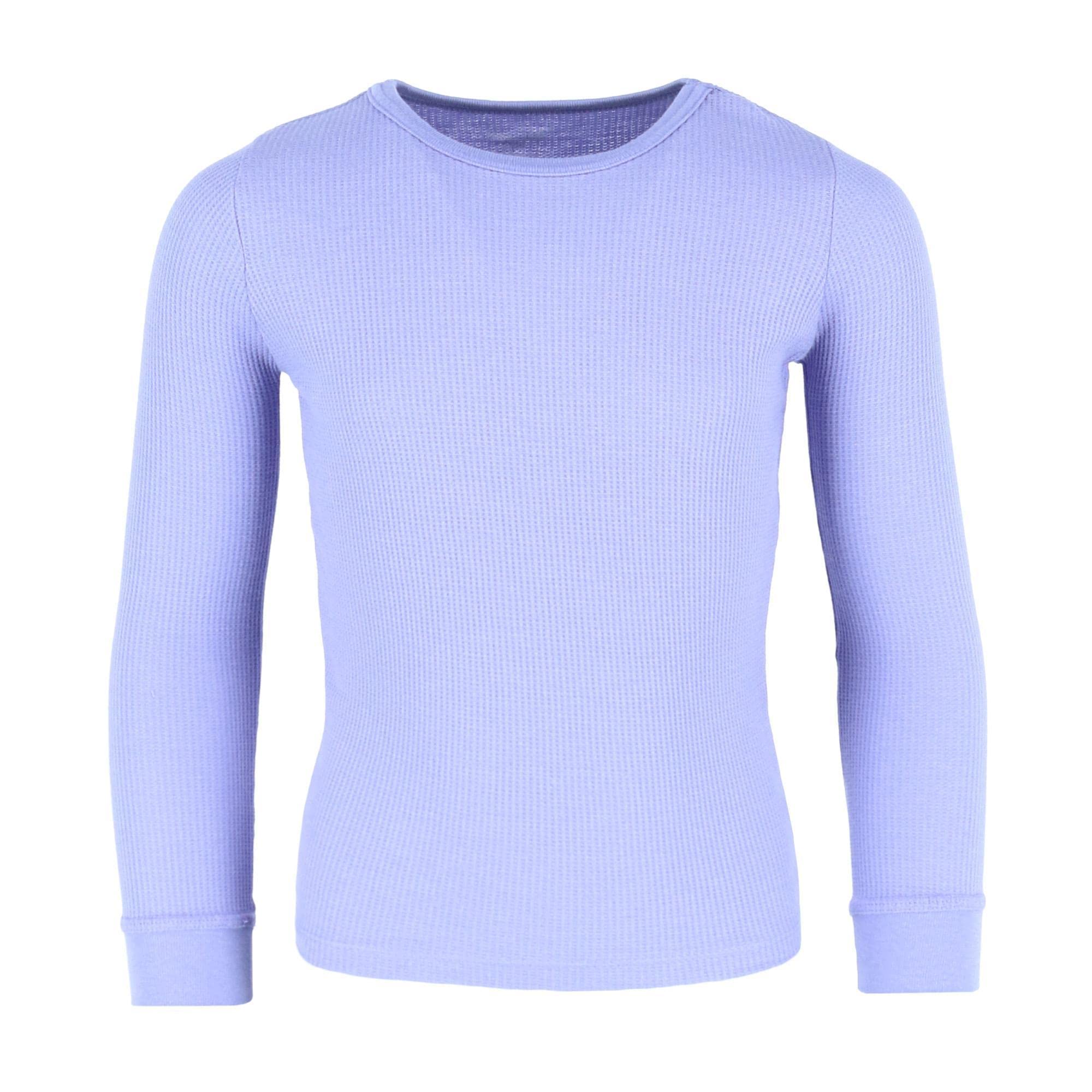 Rene Rofe Girls' Waffle Thermal Long Underwear Set - 2-Piece Fleece-Lined Base Layer for Cold Weather | Perfect for Winter Sports, Snow Play & Outdoor Activities