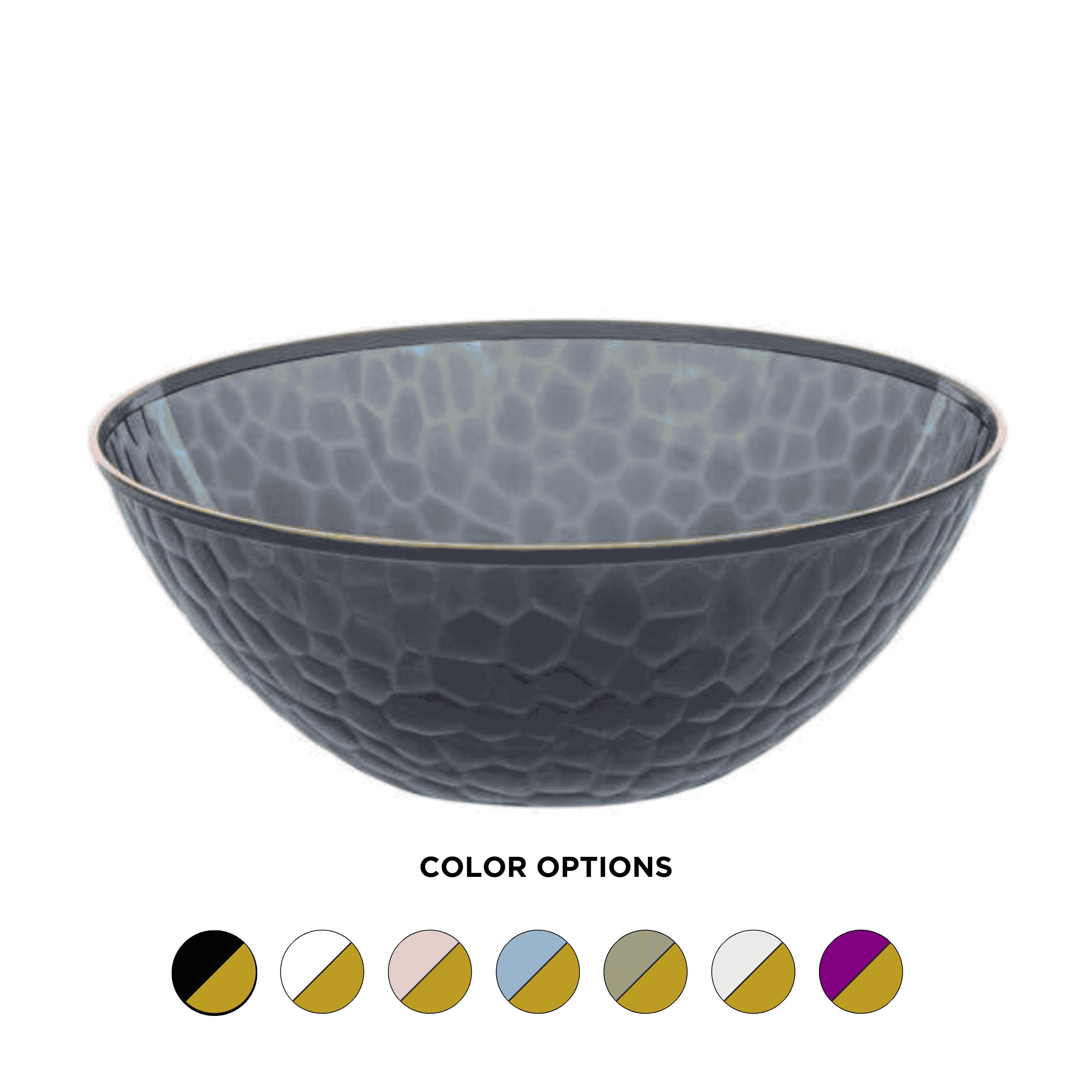 12 oz. Round Plastic Soup Bowls - 10 Pack Organic Hammered Finish | Microwave & Dishwasher Safe | Perfect for Soups, Salads, Cereals & Meal Prep