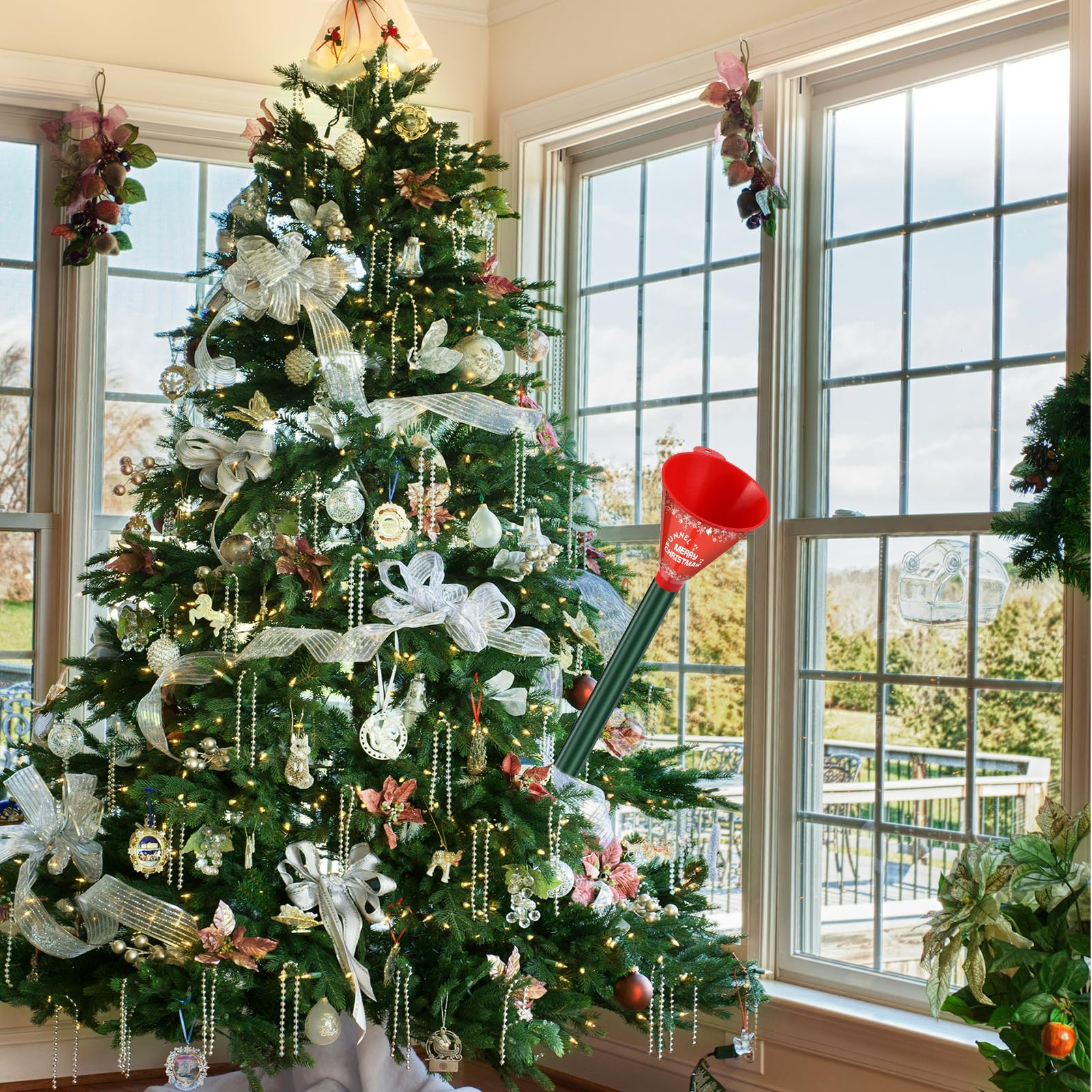 **39 Inch Christmas Tree Watering Funnel - Reusable Tree Watering Tool for Easy Holiday Decor Care | Perfect for Live Christmas Trees, Home & Party Decorations**