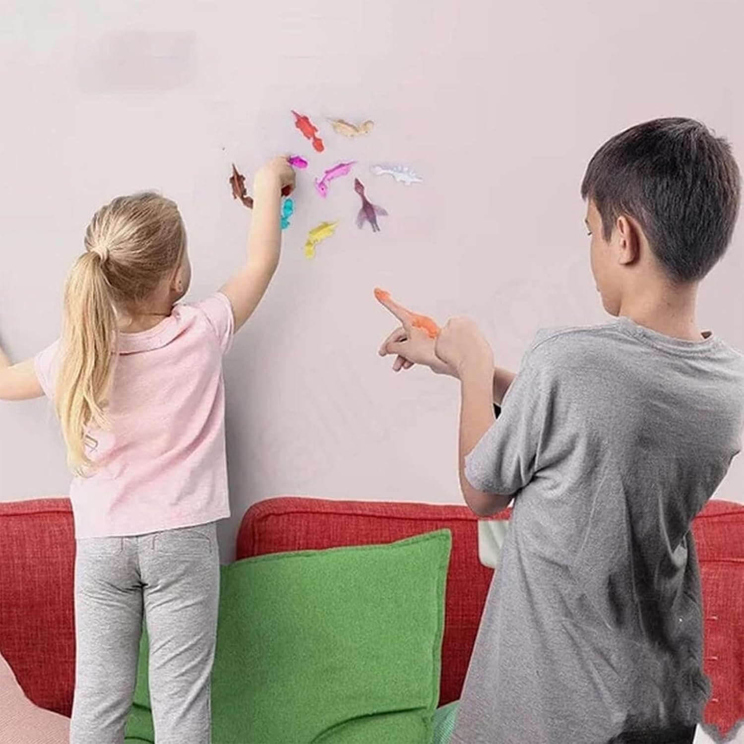 Stretchy Slingshot Dinosaur Finger Toys - 10pcs Sticky Elastic Dino Catapult for Kids, Fun Stress Relief & Party Favors - Perfect for Office Desk Toys, Classroom Rewards, and Birthday Party Games