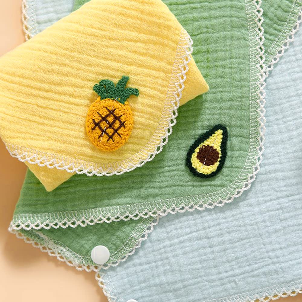 **Baby Bandana Drool Bibs Set - Soft Muslin Cotton Teething Bibs for Boys & Girls, Newborn & Toddler (Unisex) - Perfect for Feeding, Drooling & Teething Relief**