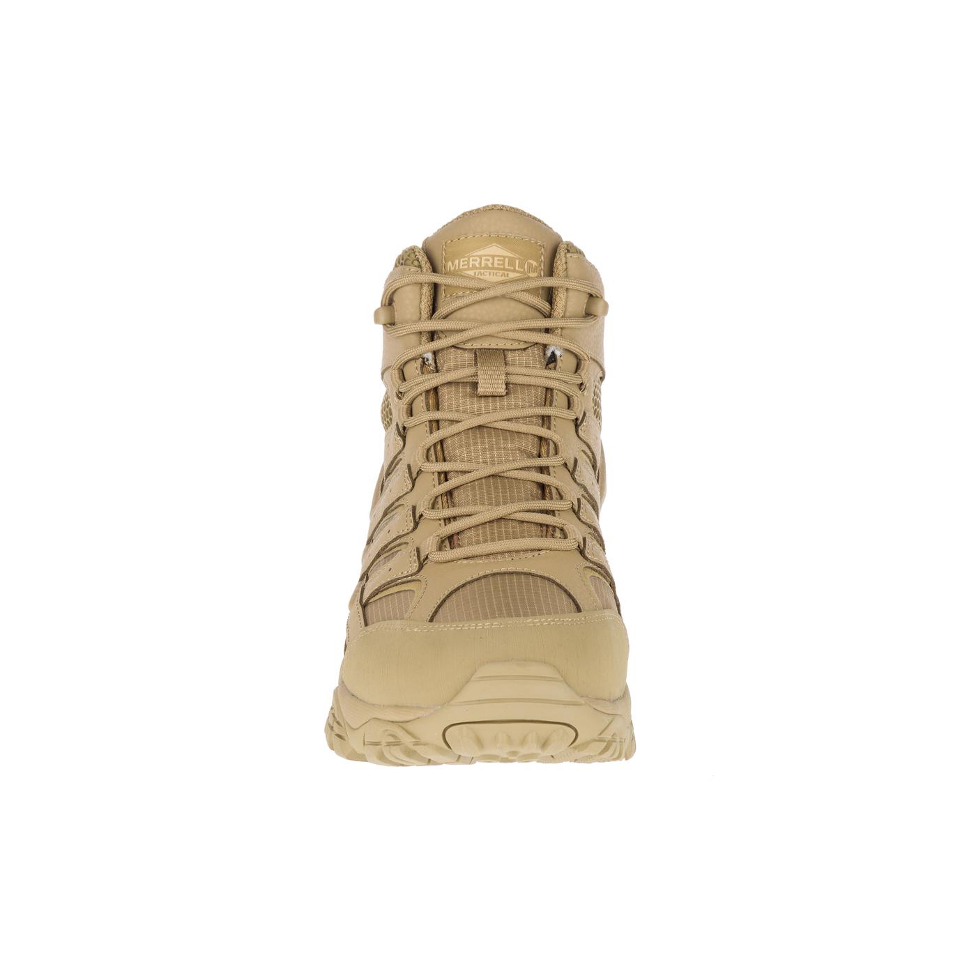 Moab 2 Mid Men's Tactical Work Boots - Waterproof Hiking & Construction Boots for Outdoor Adventures & Heavy Duty Jobs - Coyote Brown