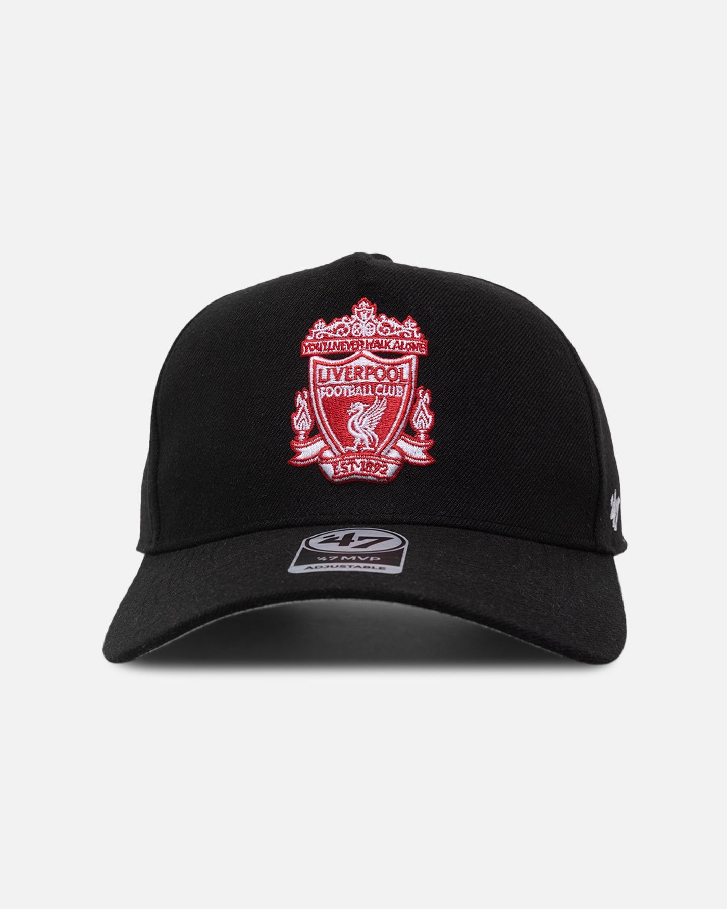 47 Brand Liverpool F.C MVP DT Snapback Black - Official Licensed Baseball Cap for Men & Women - Perfect for Football Games, Streetwear Fashion & Fan Collections