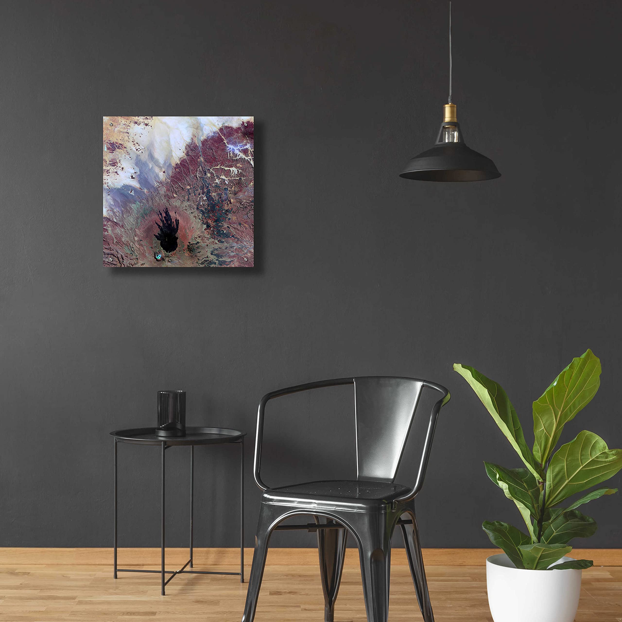 Epic 'Earth as Art: The Watcher' Acrylic Glass Wall Art - 24x24 Inches Modern Home Decor for Living Room, Bedroom & Office