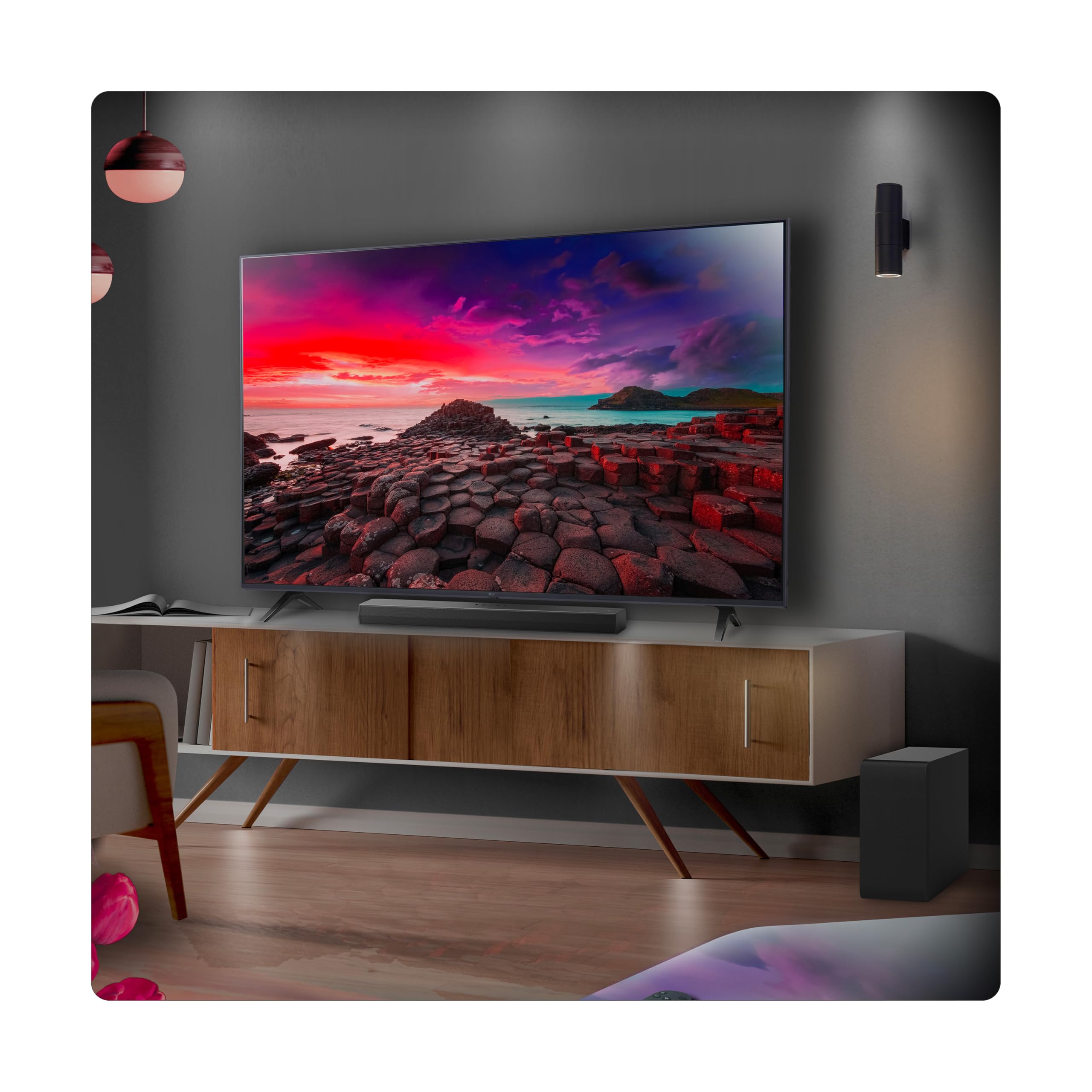 LG US40TR 4.1 Channel Bluetooth Soundbar with Wireless Subwoofer - Immersive Surround Sound for Home Theater, Gaming & Movie Nights
