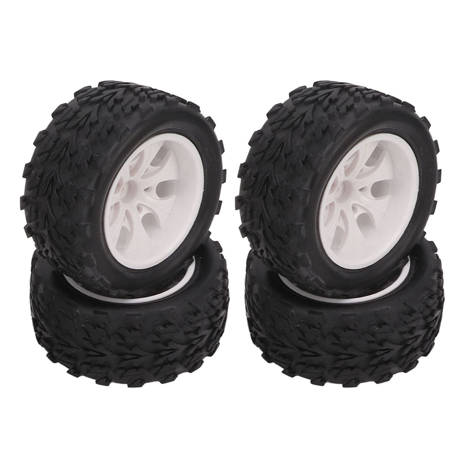 High-Performance RC Car Tires - Durable Rubber Bigfoot Tires Replacement for 1/10 Scale RC Cars | Perfect for Off-Road Racing & Rock Crawling Adventures