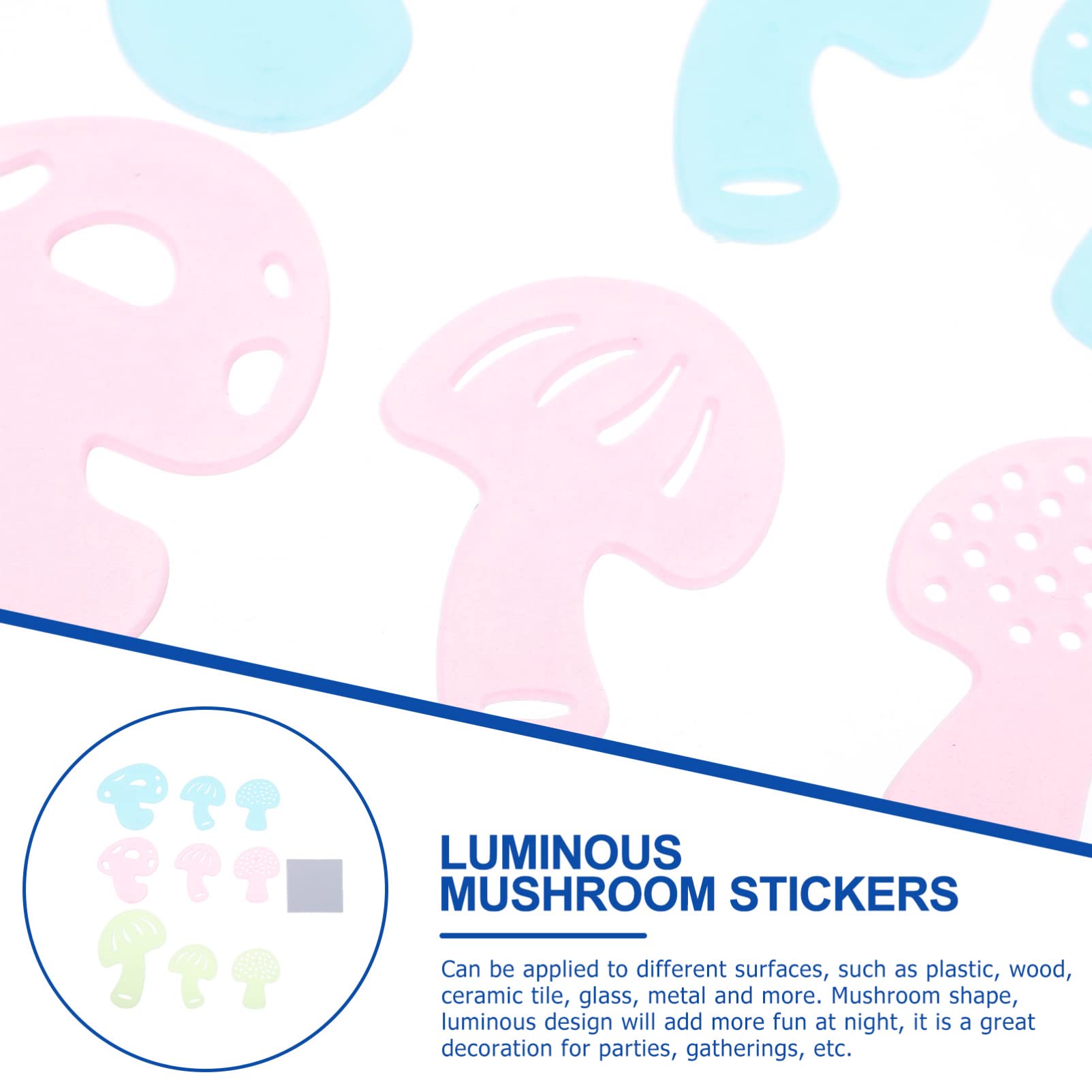 Bestoyard 36PCS Glow in The Dark Mushroom & Stars Wall Stickers - Kids Room Decor, Ceiling Decals for Bedroom, Nursery, Birthday Party - Fun Glowing Wall Art for Boys & Girls