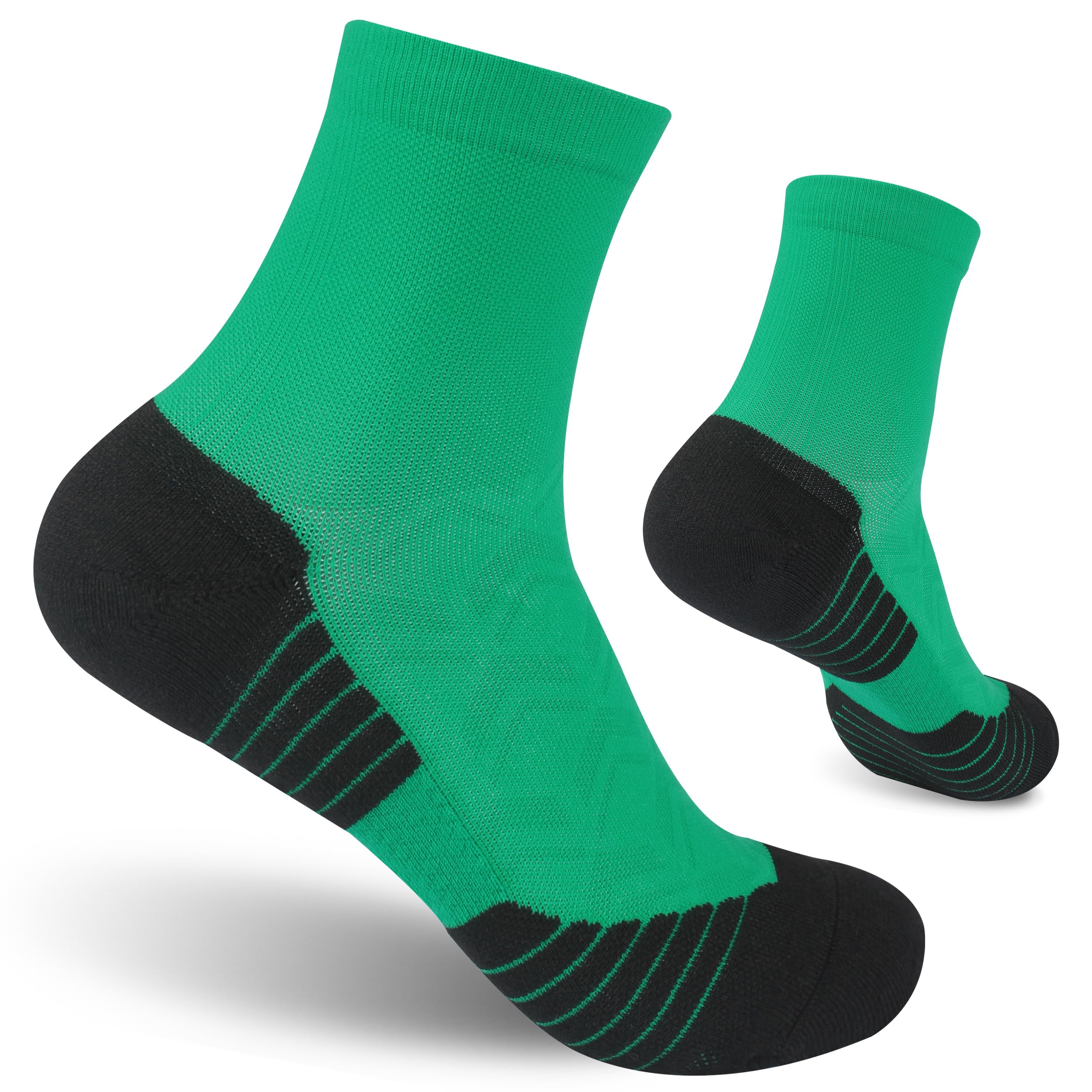 NIcool Bright Crew Athletic Socks for Men & Women - Cycling, Running, Tennis, Golf Sports Socks for Youth & Adults - Perfect for Workouts, Outdoor Activities & Casual Wear