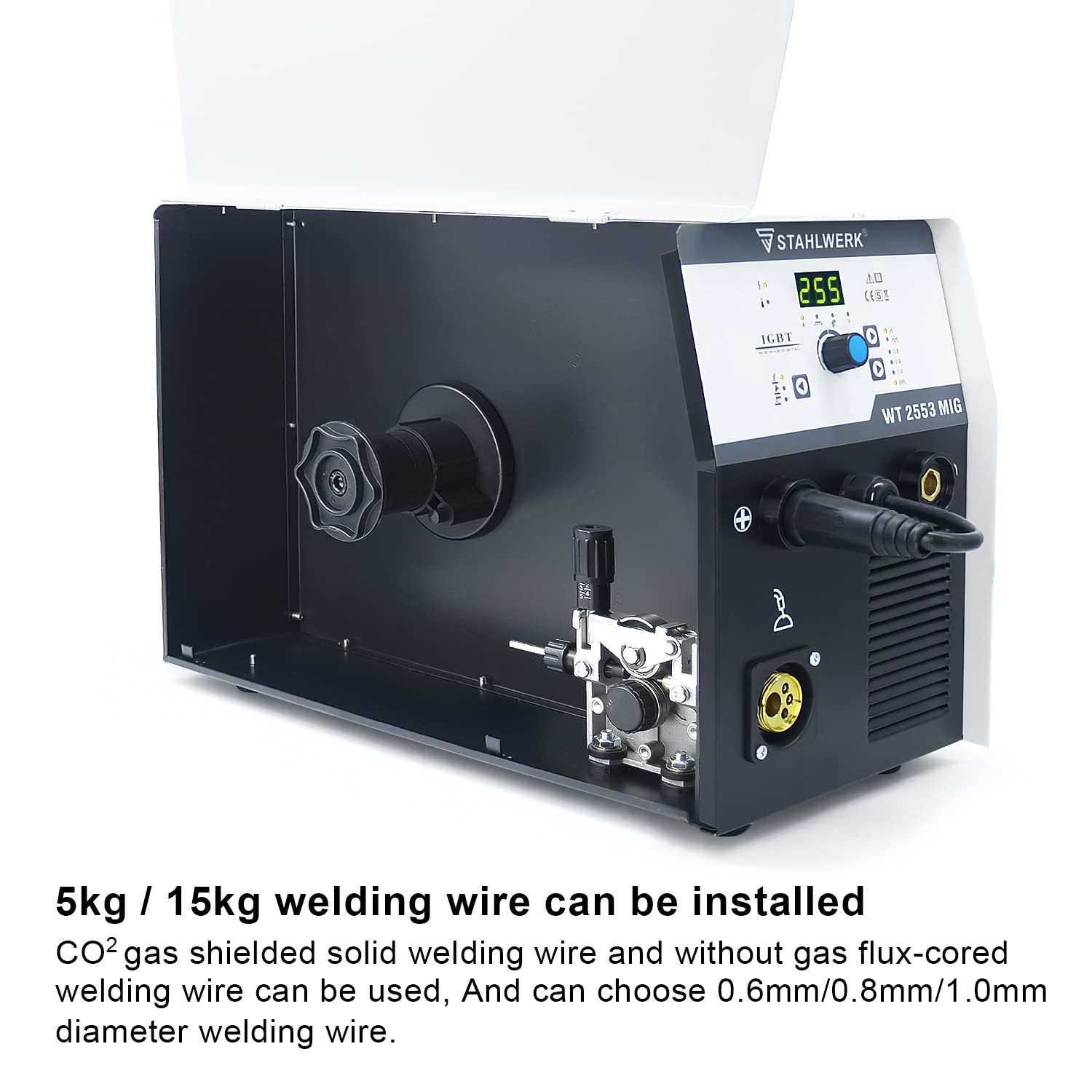 255A 3-in-1 MIG/TIG/MMA Welder - 110V/220V Dual Voltage Gas/Gasless Welding Machine for Home DIY, Auto Repair & Metal Fabrication Projects