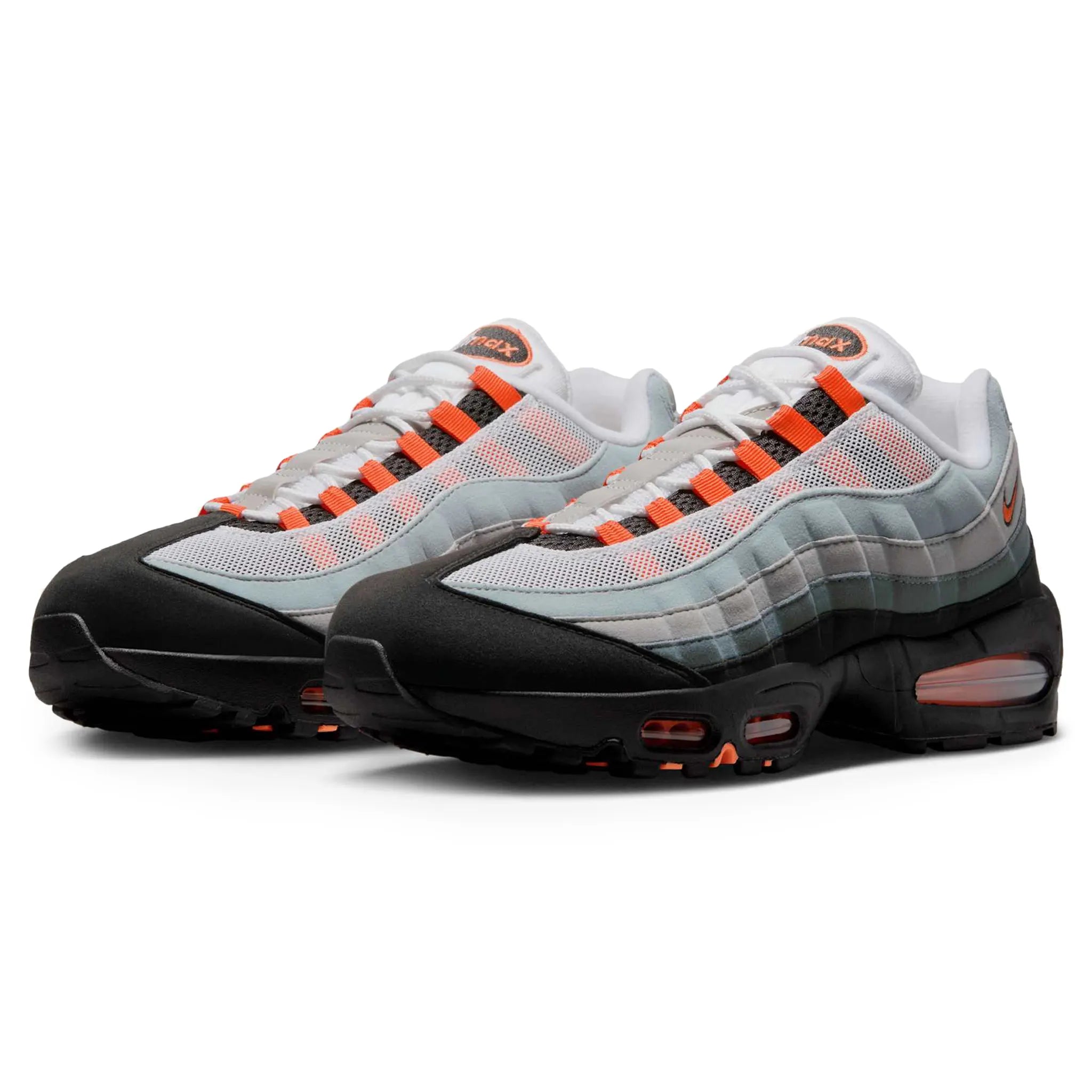 Nike Air Max 95 OG Big Bubble Bright Mandarin Sneakers (2025) - Men's Running Shoes for Jogging, Gym Workouts & Casual Streetwear Fashion