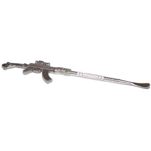 Premium AK-47 Shaped Dab Tool Kit - Titanium & Glass Nail Accessories for Concentrates | Perfect for Wax, Oil, Shatter & Live Resin Dabbing | Home & Travel Use