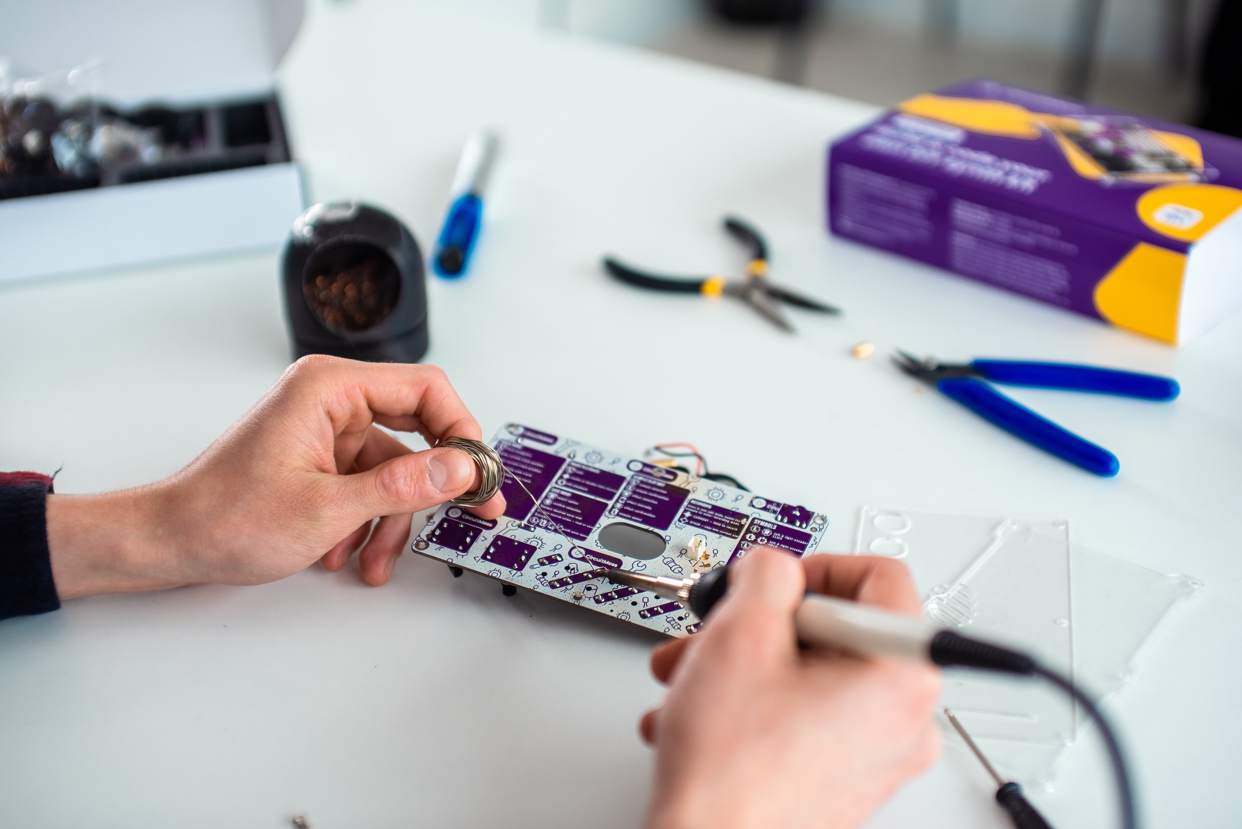 CircuitMess Synthia DIY Synthesizer Kit - Build Your Own Electronic Music Instrument for Beginners & Hobbyists - Perfect for Music Production, STEM Learning & Creative Projects