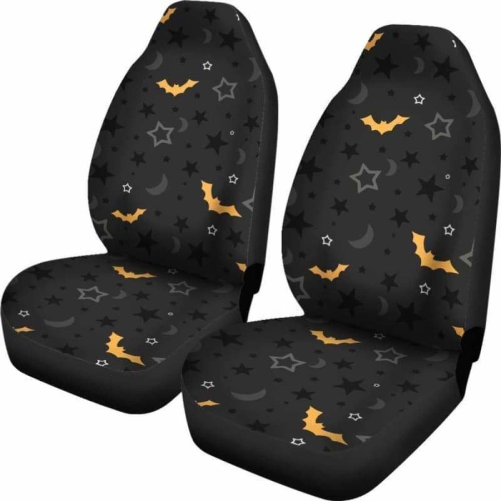 Bat Halloween Car Seat Covers - Spooky Themed Seat Protectors for Cars, Trucks & SUVs | Perfect for Halloween Decorations, Costume Parties & Themed Events