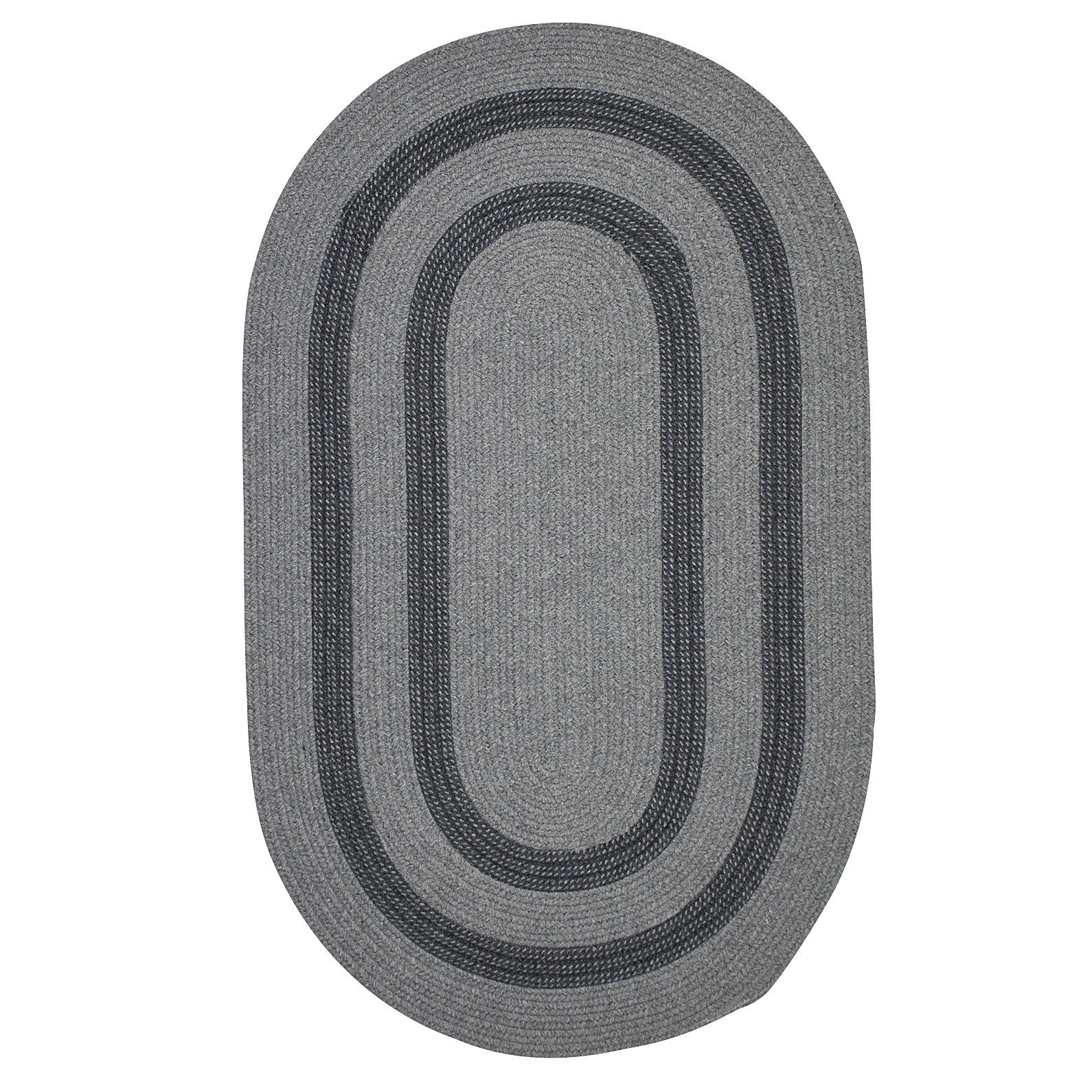 Graywood Round Area Rug 4x4 Feet - Soft Plush Gray Carpet for Living Room, Bedroom, or Nursery - Non-Slip Backing & Easy to Clean