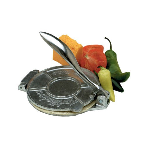 6.5 Inch Cast Aluminum Tortilla Press - Heavy Duty Mexican Tortilla Maker for Homemade Corn & Flour Tortillas - Perfect for Taco Night, Quesadillas, and Authentic Mexican Cooking