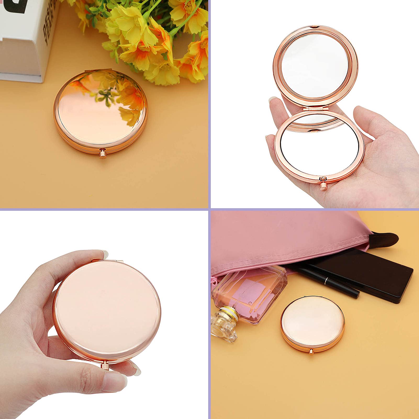 16th Birthday Gifts for Girls - Elegant Travel Makeup Mirror Compact for Teen Girls | Perfect Sweet 16 Gift for Daughter, Granddaughter, Niece or Best Friend | Great for Travel, Prom, Dorm Room & Everyday Use