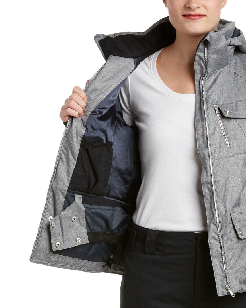 Spyder Women's Evar Jacket - Waterproof Ski Jacket for Women, Insulated Winter Coat with Hood - Perfect for Skiing, Snowboarding & Cold Weather Activities