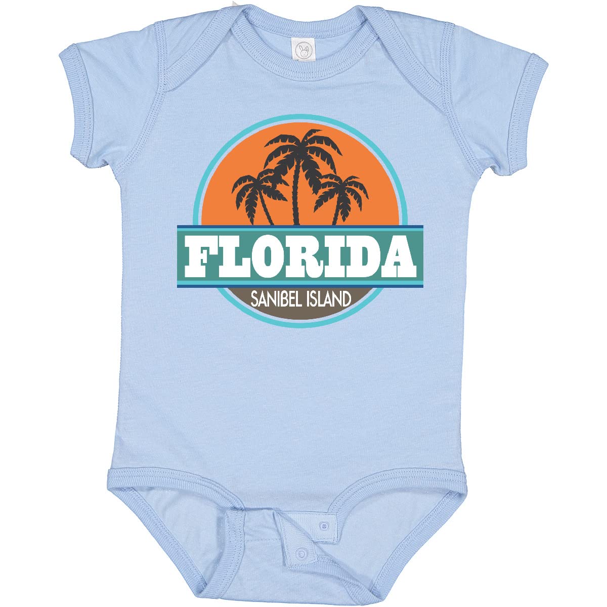 Inktastic Sanibel Island Florida Beach Cities Baby Bodysuit - Cute Infant Onesie for Vacation, Family Trips & Beach Outings