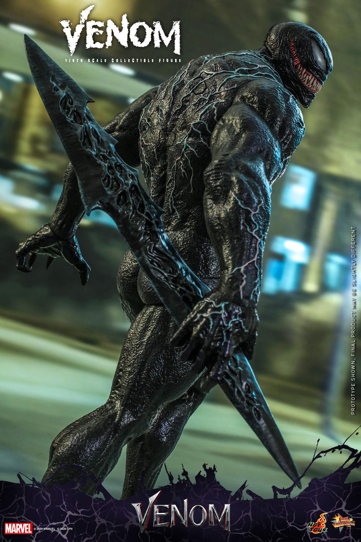 Hot Toys Marvel Venom 1/6 Scale Collectible Action Figure - Premium Movie-Inspired Superhero Model for Display & Collection
