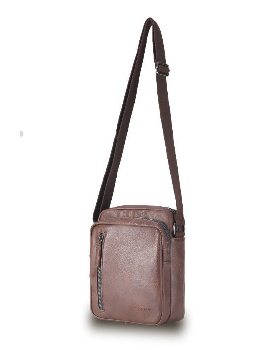 Tosca VG015 Vegan Leather Shoulder Bag for Women - Stylish Chocolate Brown Crossbody Purse - Perfect for Work, Travel & Everyday Use