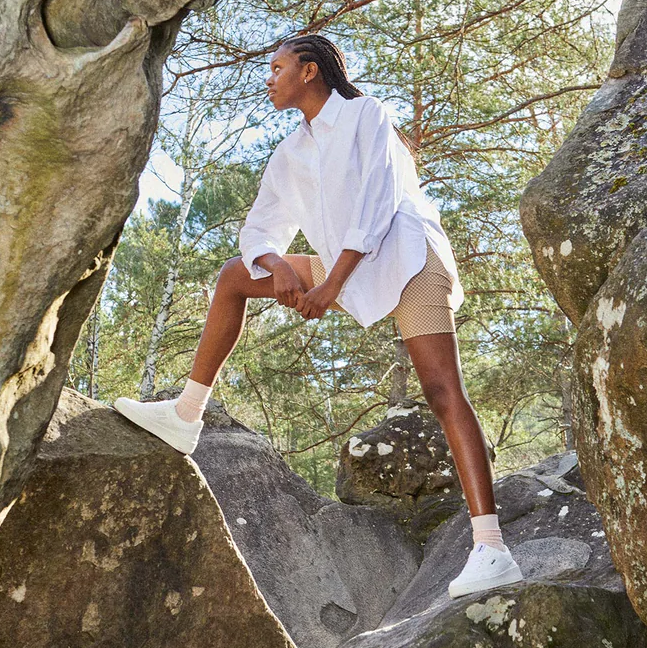 MoEa GEN1 White Plant Leather Sneakers - Eco-Friendly Vegan Shoes for Men & Women - Perfect for Running, Walking & Casual Wear