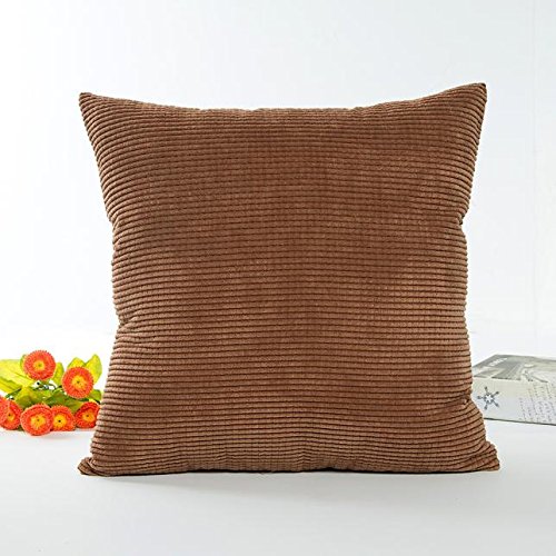 Guolarizi Decorative Cushion Cover - Soft Sofa Pillow Case for Home Decor, Throw Pillow Cover for Living Room, Bedroom (Coffee Brown) - Perfect for Accent Pillows, Couch Decor & Cozy Home Styling