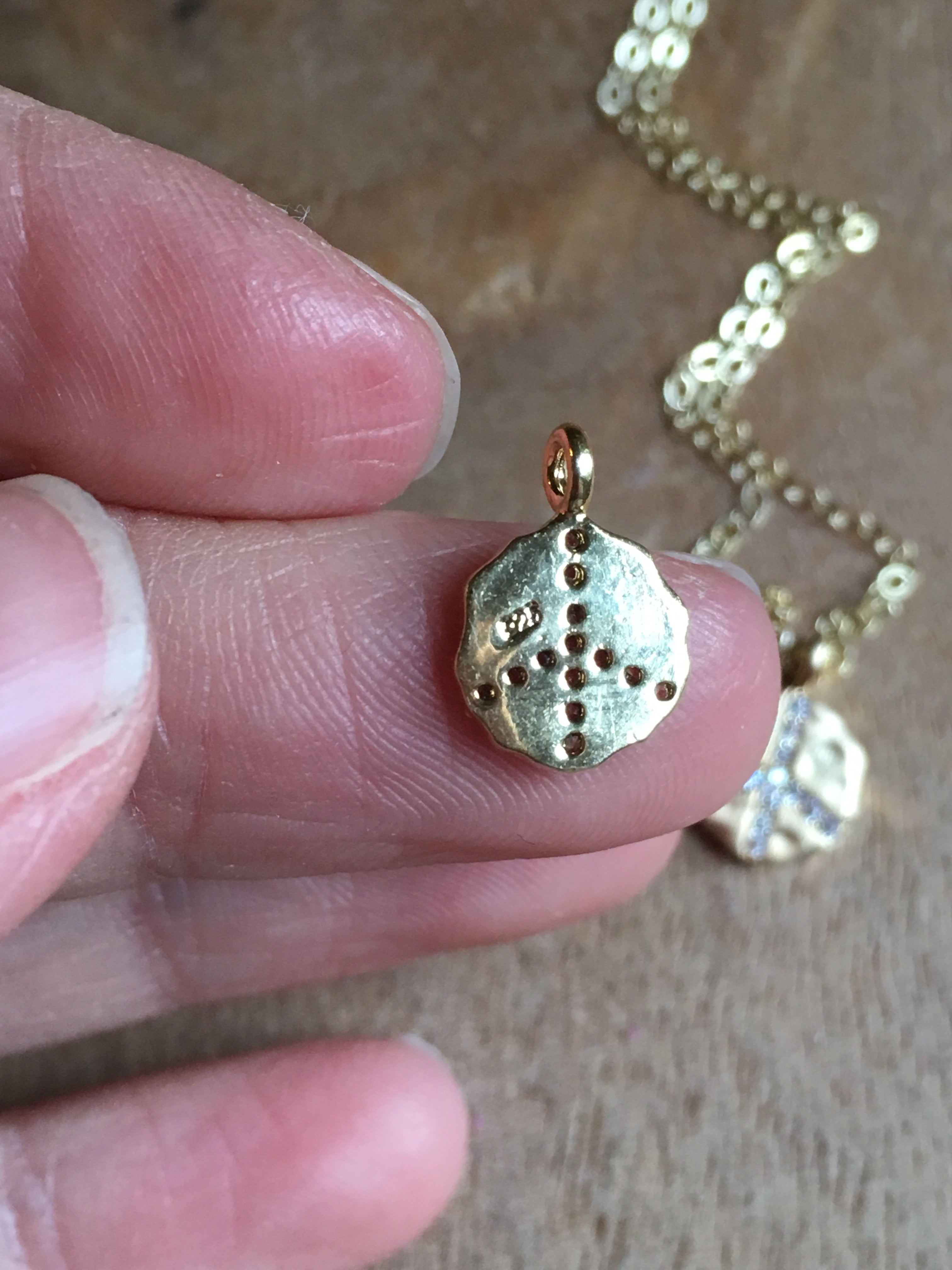 14K Gold Peace Sign Pendant Necklace with Cubic Zirconia - Trendy Hippie Jewelry for Women, Perfect for Music Festivals & Boho Style Outfits