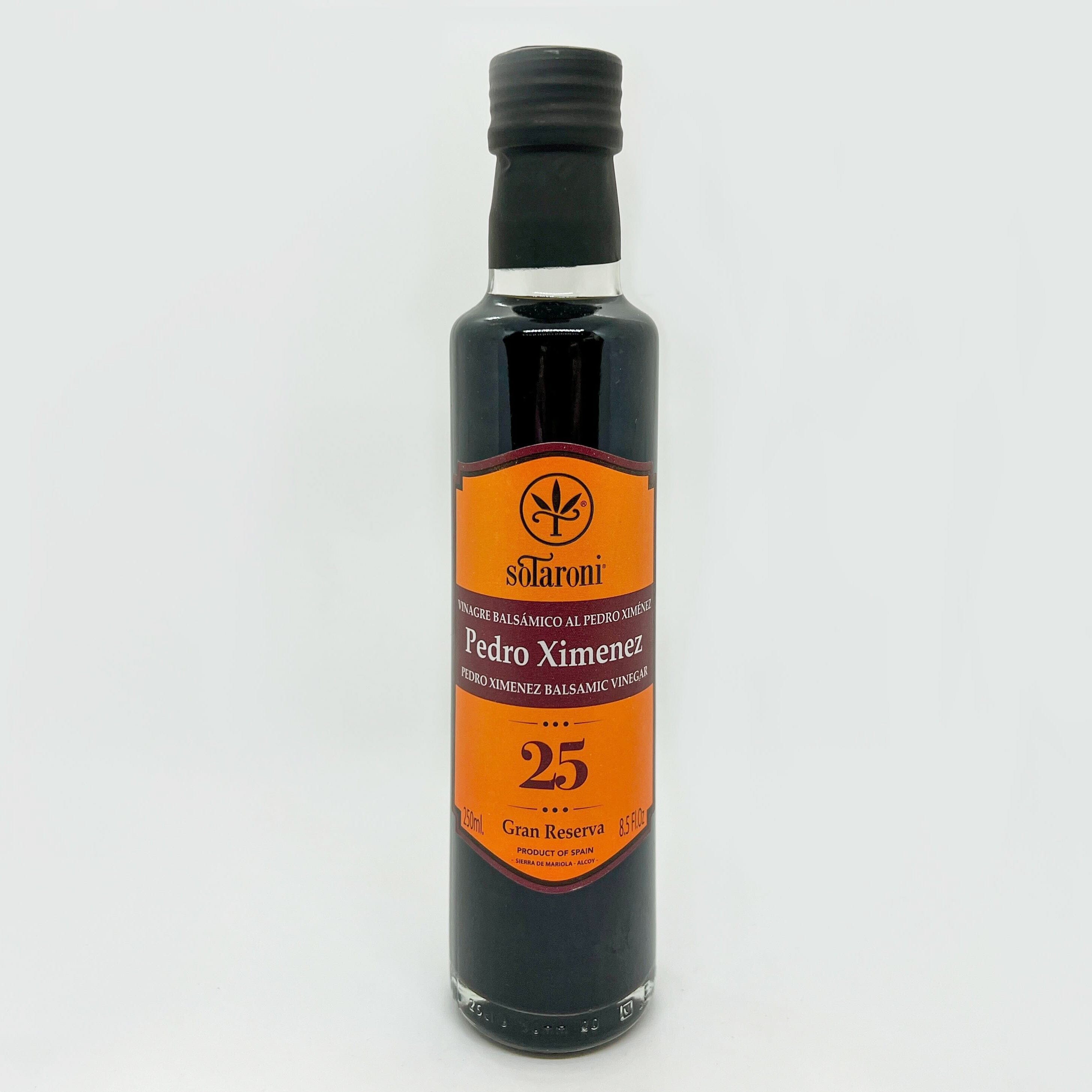 Sotaroni Sweet Vinegar Gran Reserva 25 - Premium Balsamic Vinegar for Salads, Marinades & Cooking - Gourmet Kitchen Essential