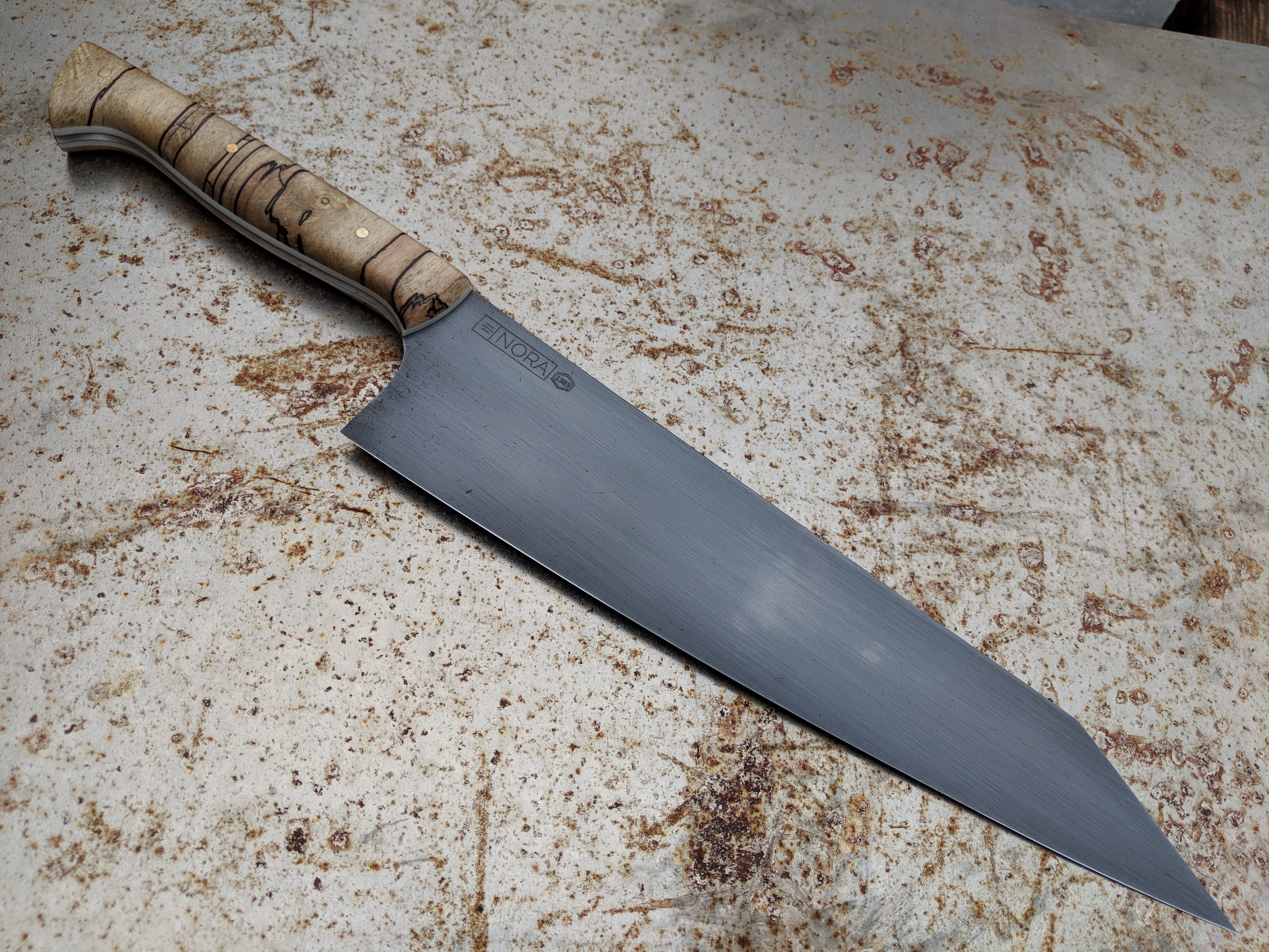 Premium NORA Knives #1383 - 10 Inch Kiritsuke Japanese Chef Knife - High Carbon Stainless Steel Blade for Professional Cooking, Sushi & Meat Cutting - Perfect for Home Chefs & Culinary Enthusiasts