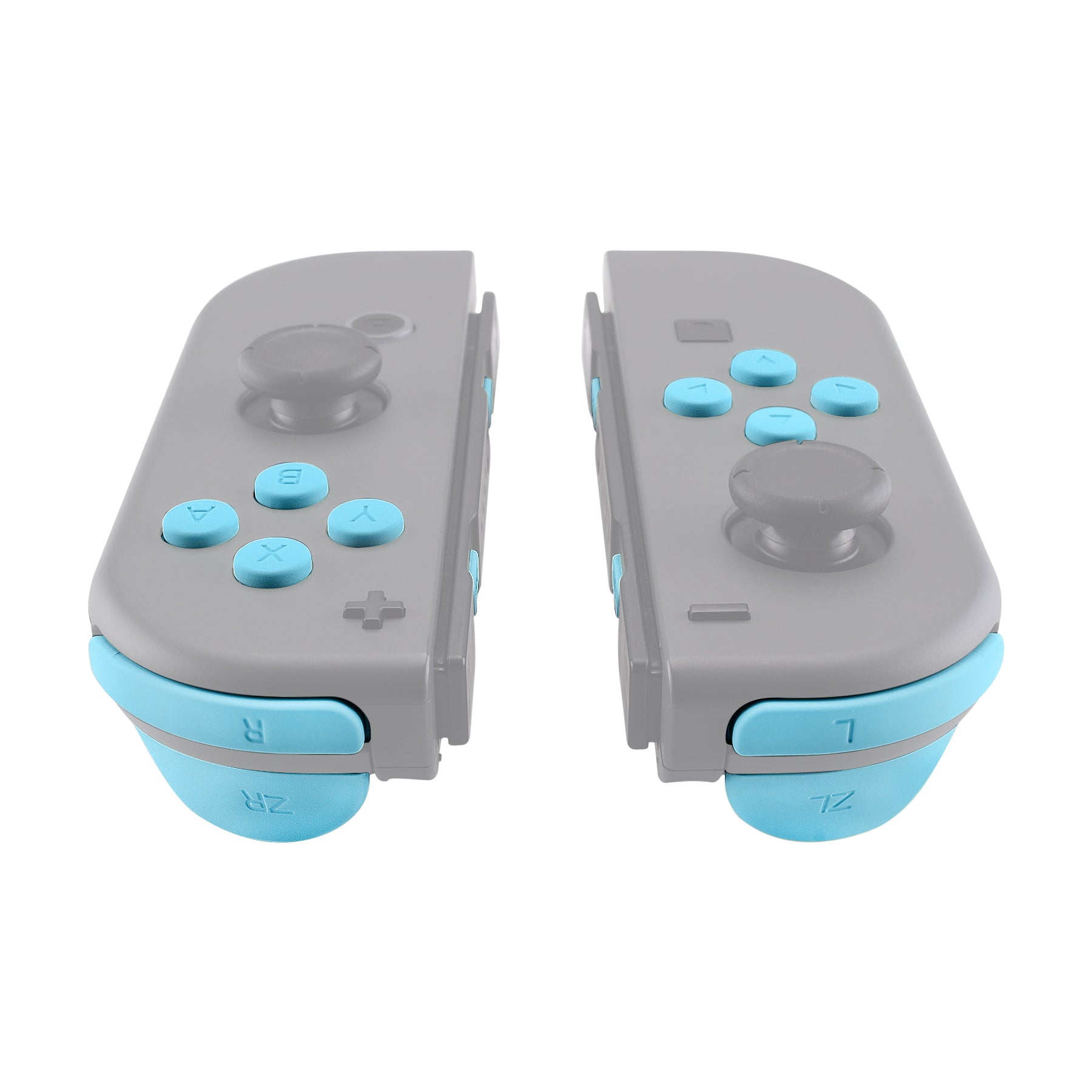 eXtremeRate Heaven Blue Replacement ABXY Direction Keys & Trigger Buttons for Nintendo Switch JoyCon & OLED JoyCon - Full Repair Kit with Tools (Shell Not Included) | Perfect for DIY Controller Repair & Button Replacement