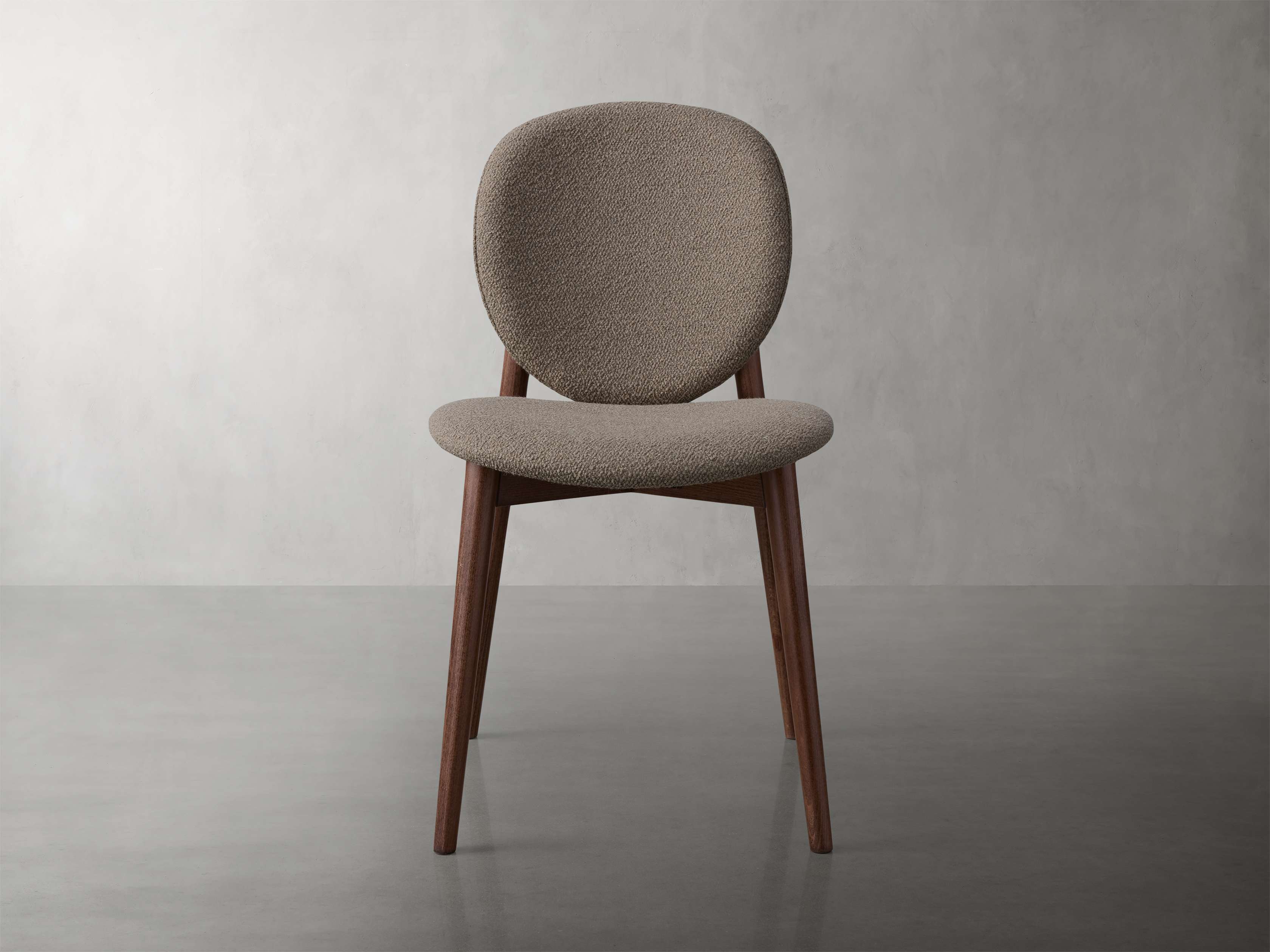 Atina Modern Dining Chair in Matera Earth - Stylish & Comfortable Seating for Kitchen, Dining Room, or Home Office - Perfect for Small Spaces & Contemporary Decor