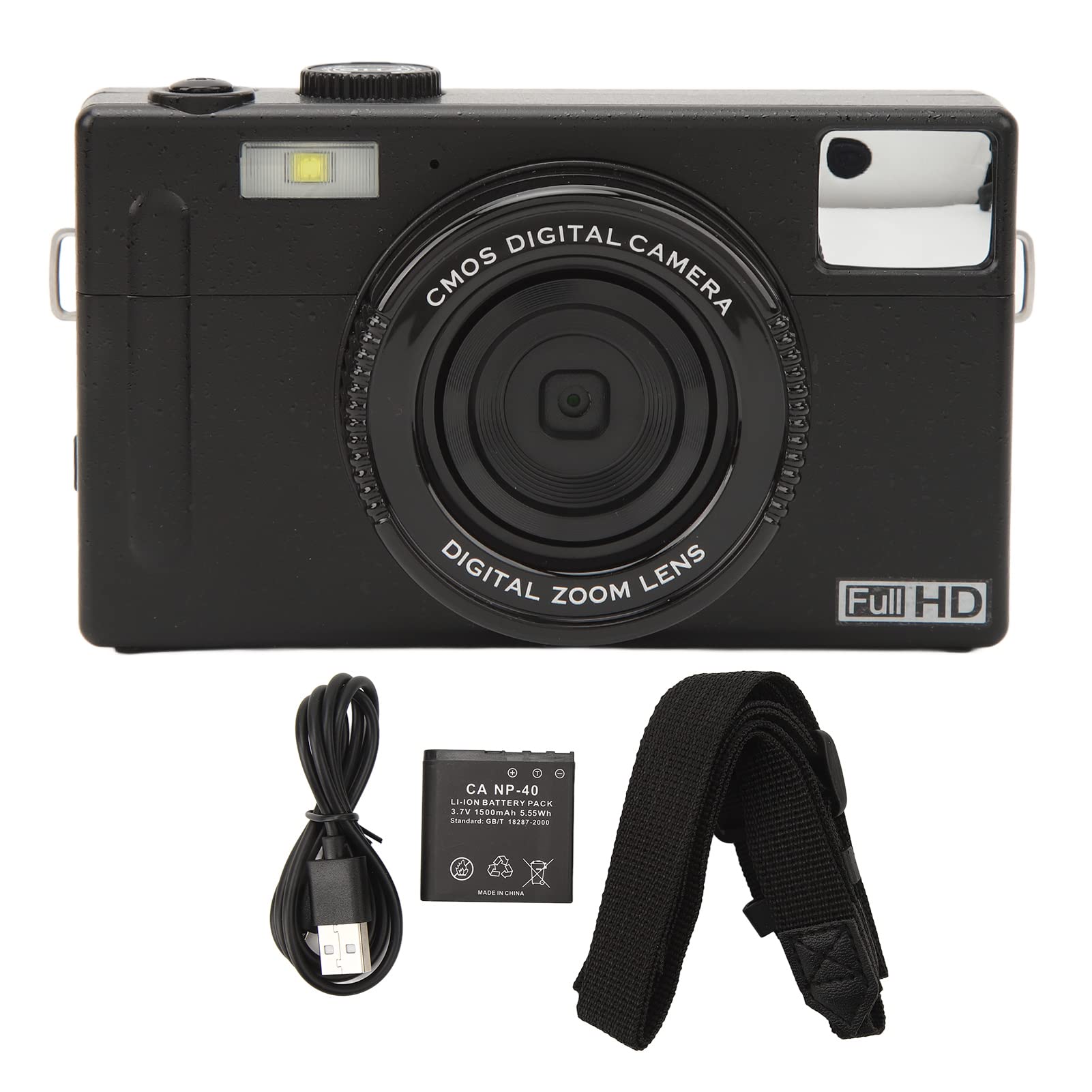 48MP Digital Camera with 4K Video, Dual Screen & Self Timer - Compact HD Camcorder for Baby Growth, Travel, Wedding Photography | Face Detection & Fill Light (Black) - Perfect for Family Events, Vlogging & Outdoor Adventures