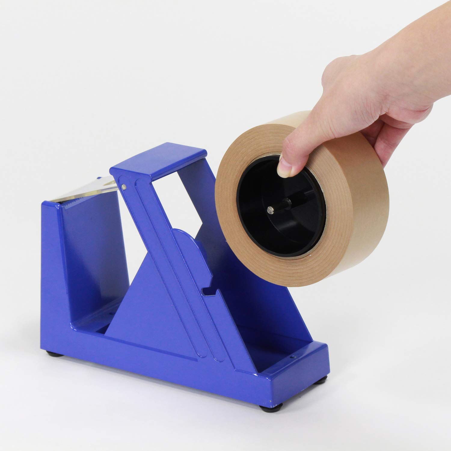 Professional Metal Open Industry Tape Cutter Stand - Heavy Duty TD-2000 Jumbo Packaging Tape Dispenser for Shipping, Warehouse & Office Use