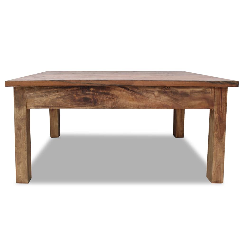Reclaimed Wood Coffee Table - 38.6x28.7x17.7 Inches Solid Wood Sofa Table, TV Stand & Living Room Center Table | Fast Shipping | Perfect for Family Gatherings, Movie Nights & Home Decor