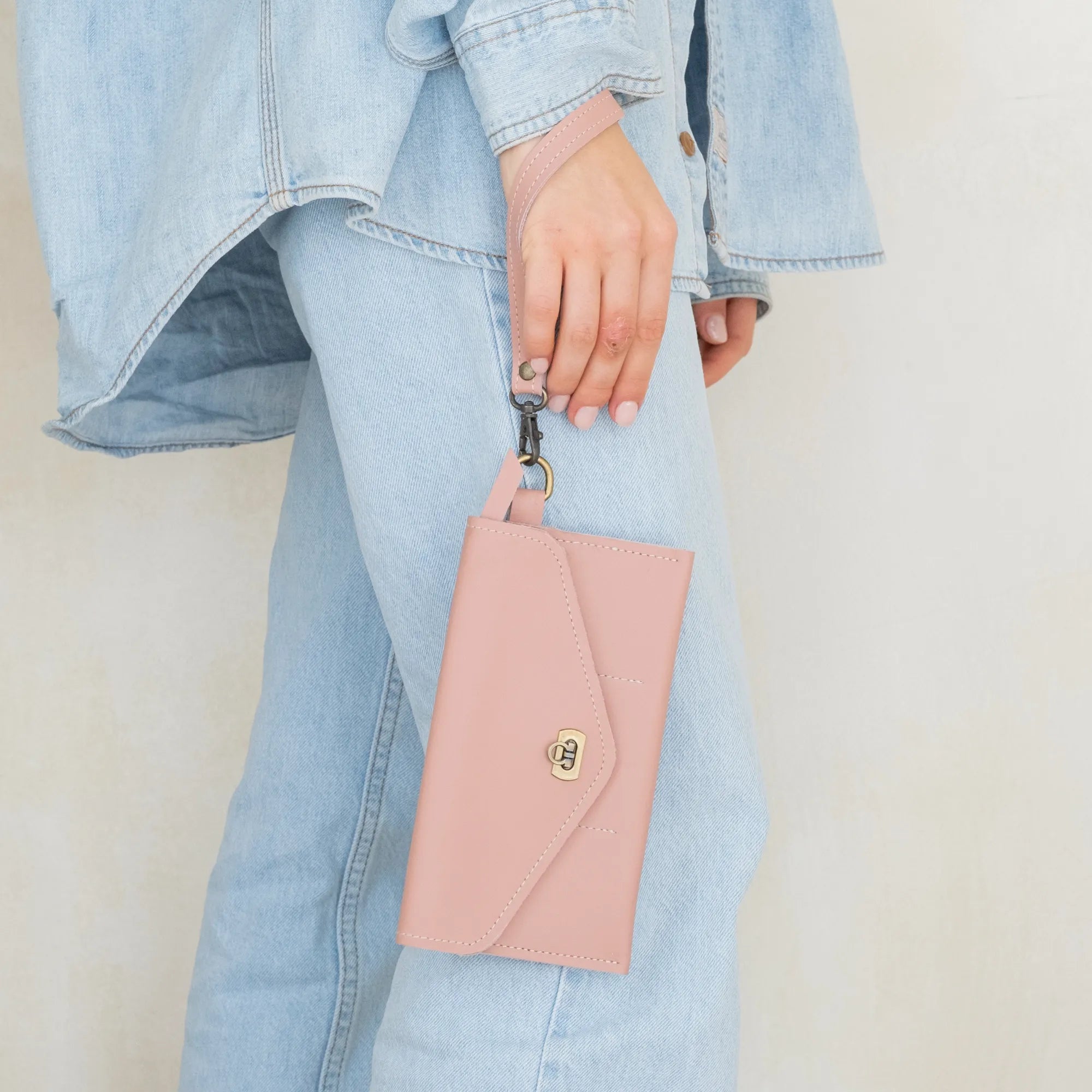 Genuine Leather Wristlet Wallet for Women - Slim RFID Blocking Card Holder with Wrist Strap - Perfect for Travel, Shopping & Everyday Use