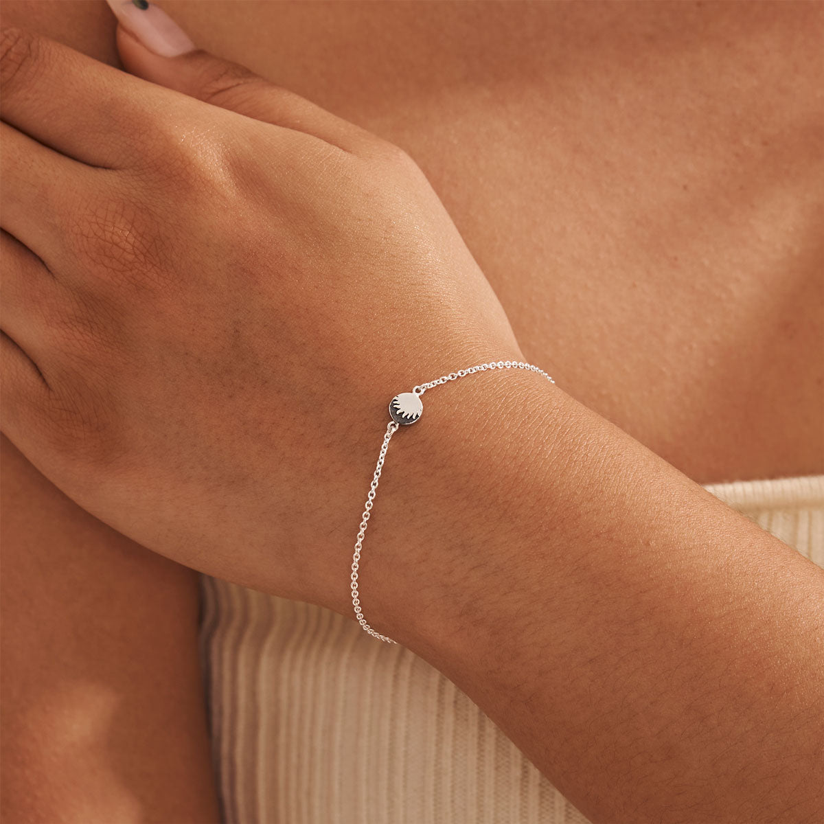 Celestial Midnight Bracelet - Elegant Silver Moon & Star Charm Bracelet for Women | Perfect for Evening Parties, Date Nights & Special Occasions