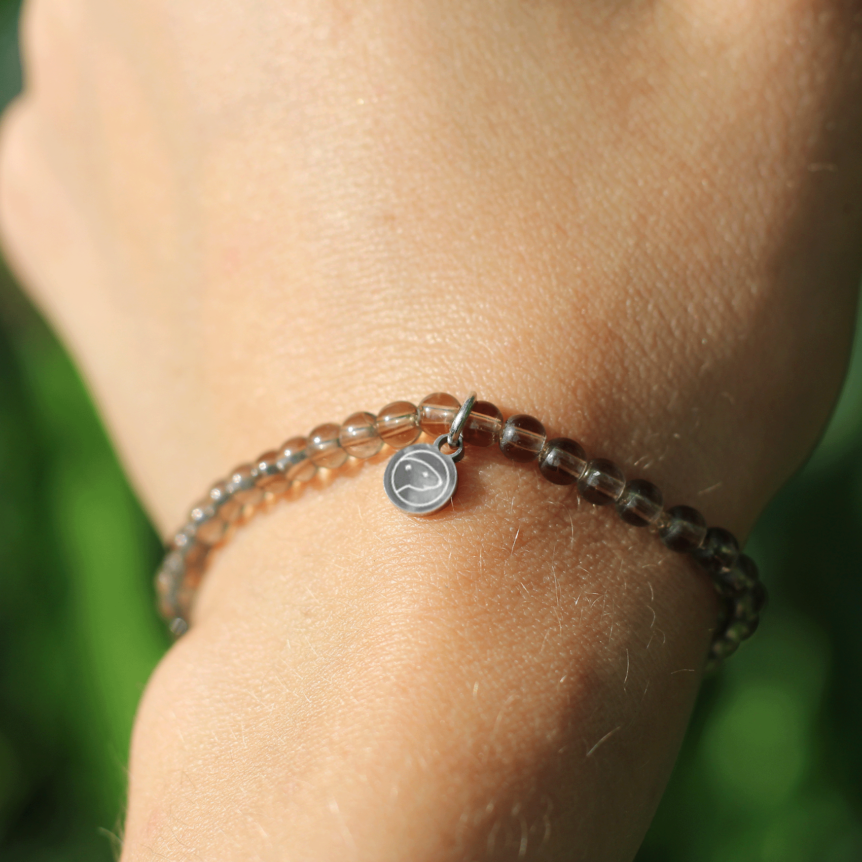 Smoky Quartz Bracelet for Women - Mini Adjustable Healing Crystal Jewelry for Meditation, Yoga & Spiritual Energy