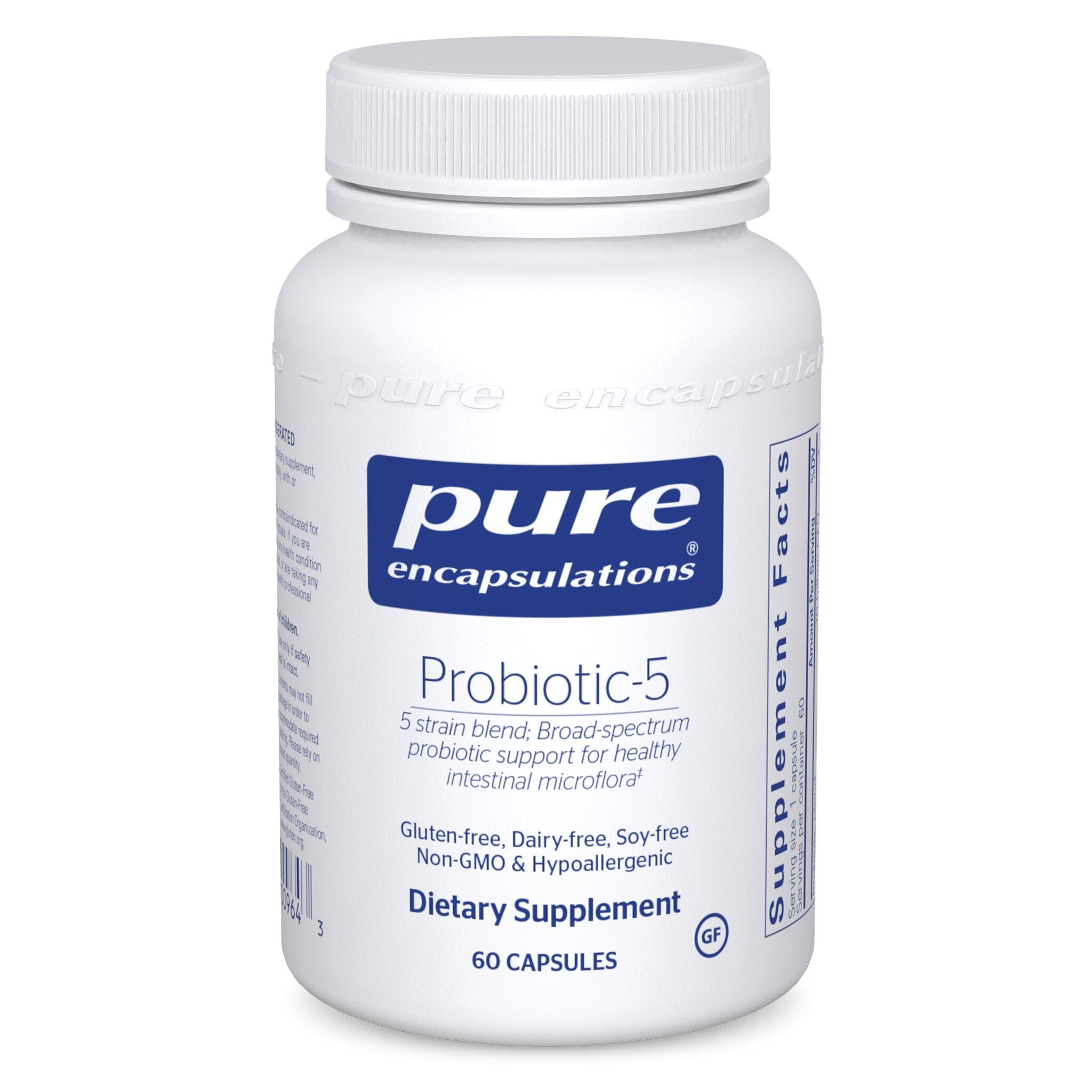 Pure Encapsulations Probiotic 5 - 50 Billion CFU Digestive Health Supplement for Gut Support | Supports Immune System & Digestive Balance | Ideal for Daily Wellness Routine & Travel