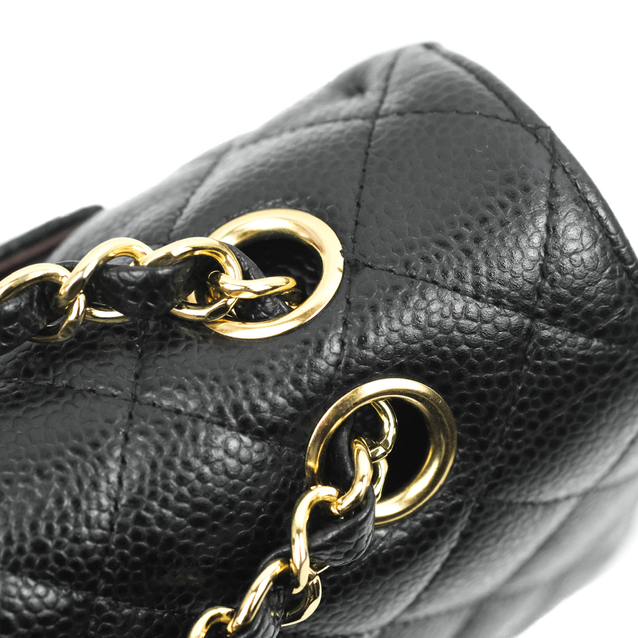Chanel Classic Medium Double Flap Bag in Black Caviar Leather with Gold Hardware - Luxury Handbag for Women, Perfect for Work, Evening Events & Special Occasions