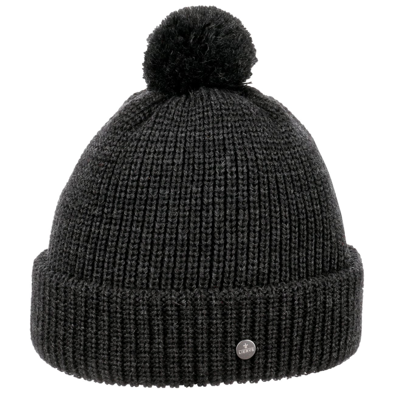 Lierys Knit Bobble Hat - Warm Winter Beanie for Men & Women - Cozy Cable Knit Pom Pom Hat for Cold Weather - Perfect for Skiing, Snowboarding & Outdoor Activities