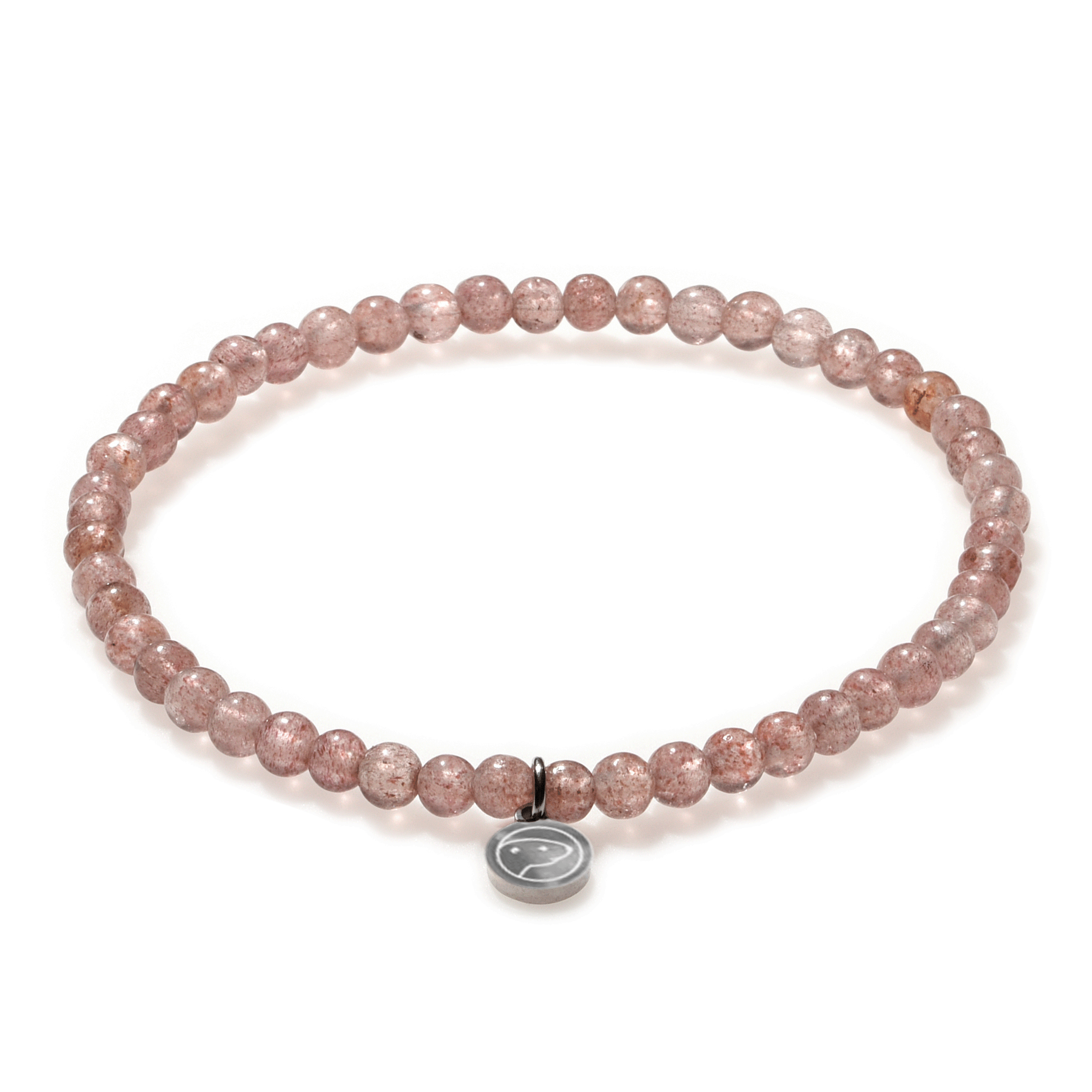 Strawberry Quartz Healing Bracelet for Women - Mini Crystal Beaded Stretch Bracelet for Stress Relief & Positive Energy - Perfect for Meditation, Yoga & Everyday Wear
