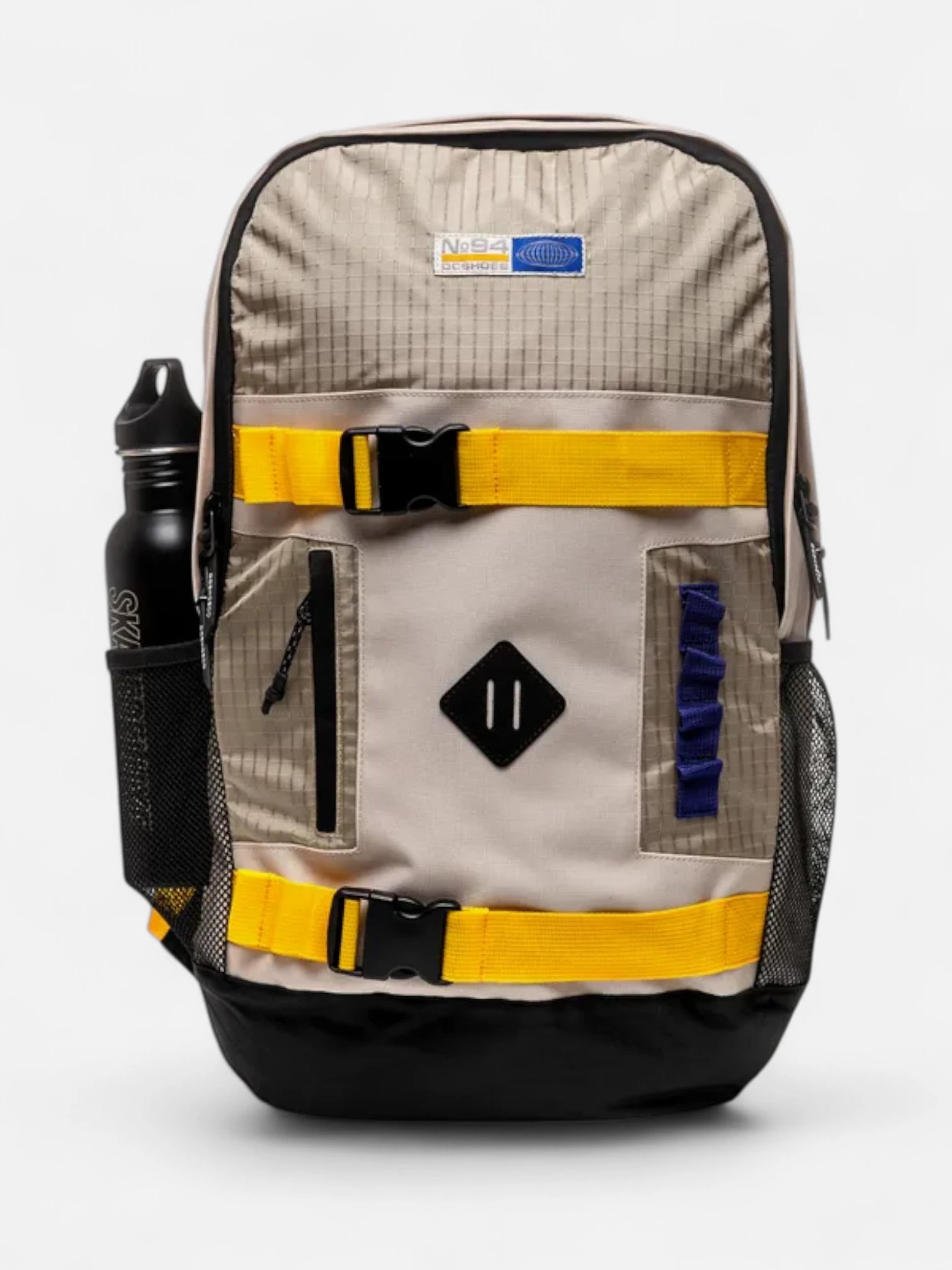 DC All Terrain Backpack - Durable Hiking & Travel Backpack for Men & Women, Water-Resistant Beige Orange Blue Outdoor Daypack for Camping, School & Daily Use