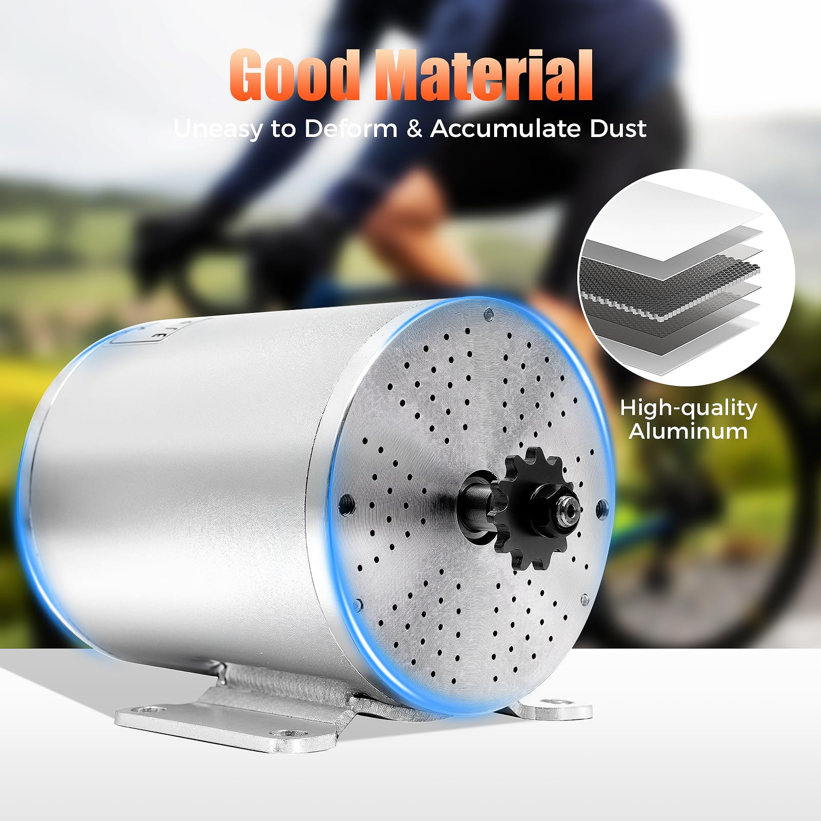 60V 2000W Brushless DC Motor Kit with Controller & Throttle - 4300RPM High Power Electric Motor for E-Bikes, Scooters, ATVs, Go Karts & Mopeds - Perfect for DIY Electric Vehicle Upgrades & Off-Road Adventures