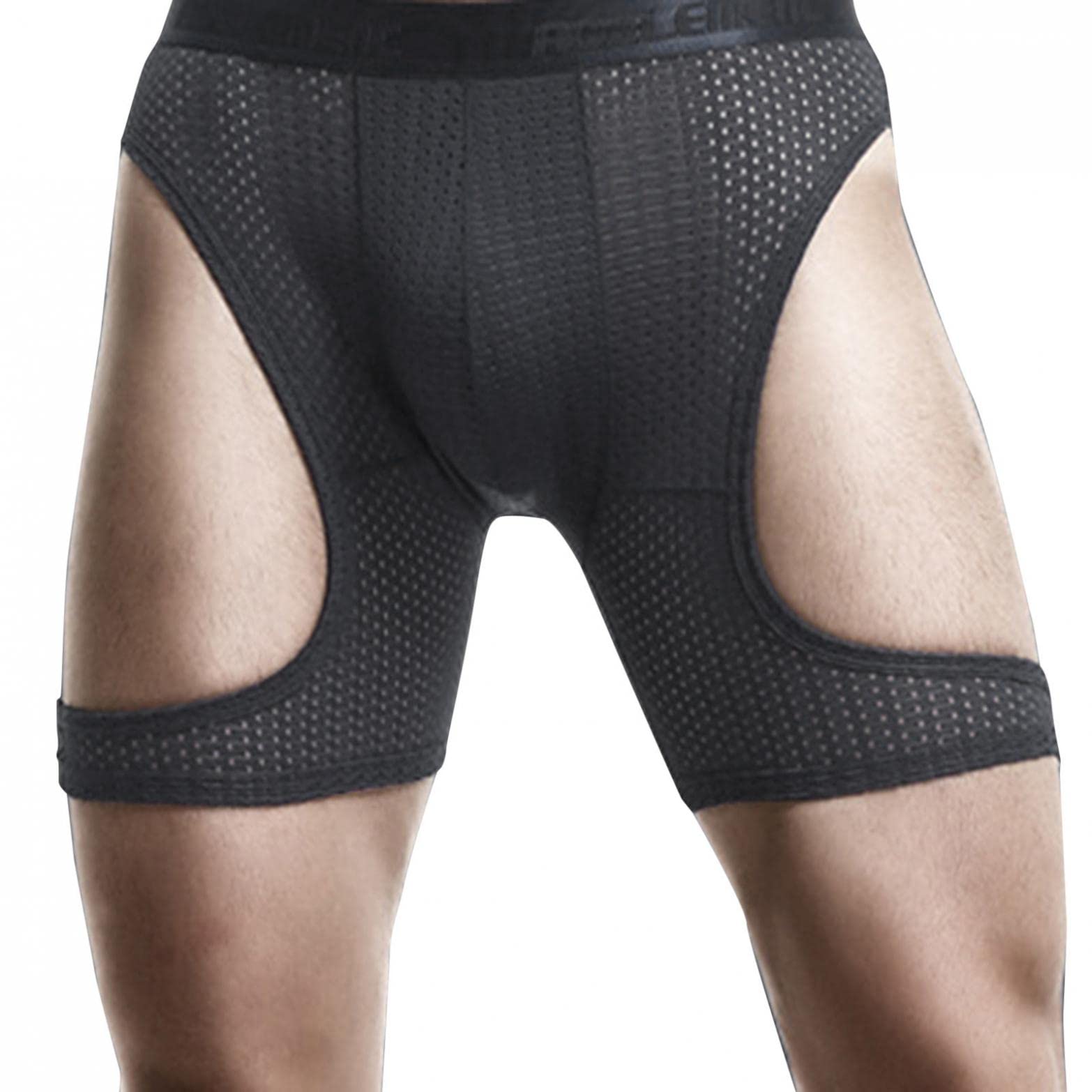 Breathable Men's Sports Boxer Shorts - Quick-Dry Running Underwear for Gym & Active Wear (Black, Size L) - Perfect for Workouts, Jogging & Daily Comfort