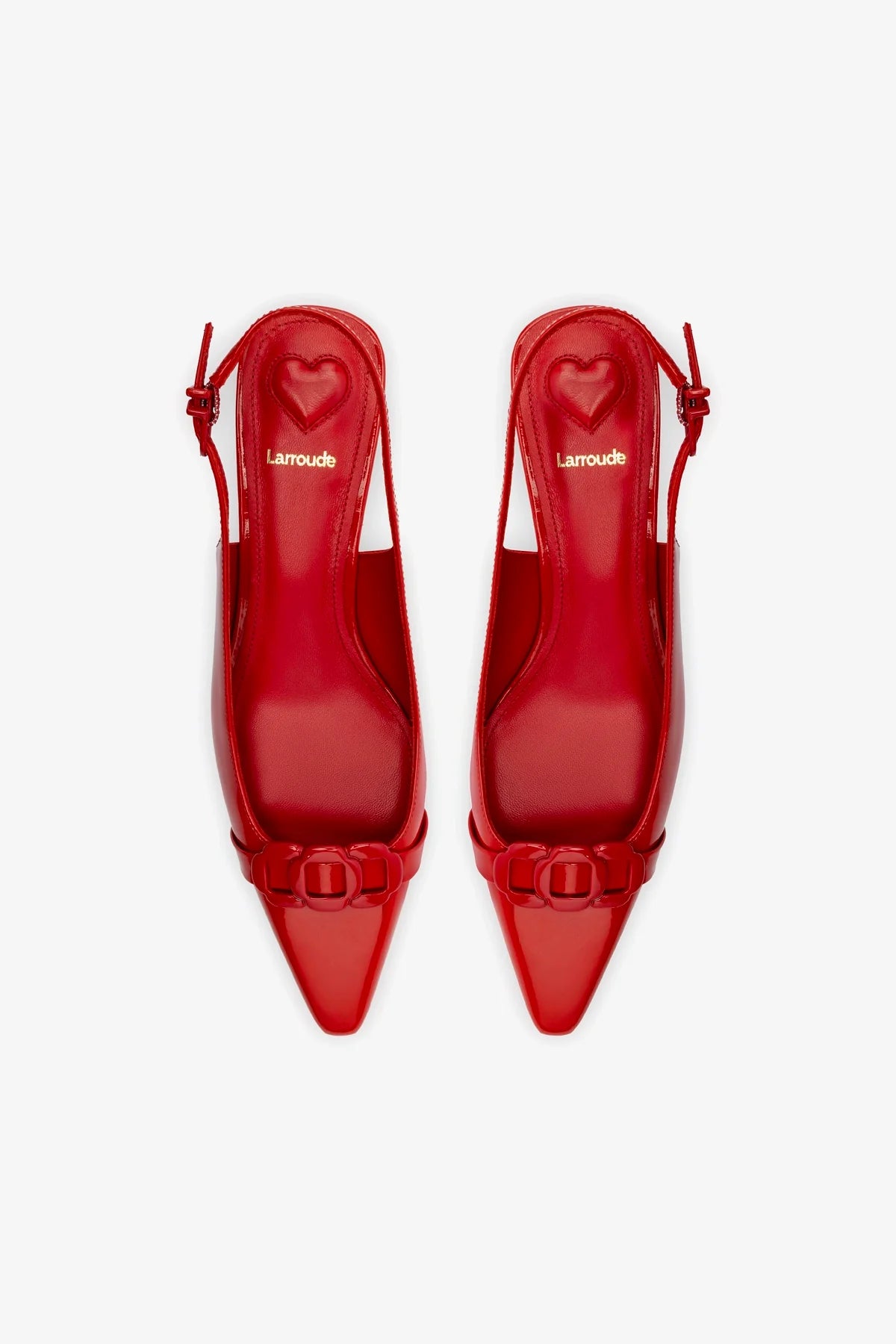 Franca Pump Women's Shoes - Scarlet Patent Leather High Heels for Office, Party & Special Occasions