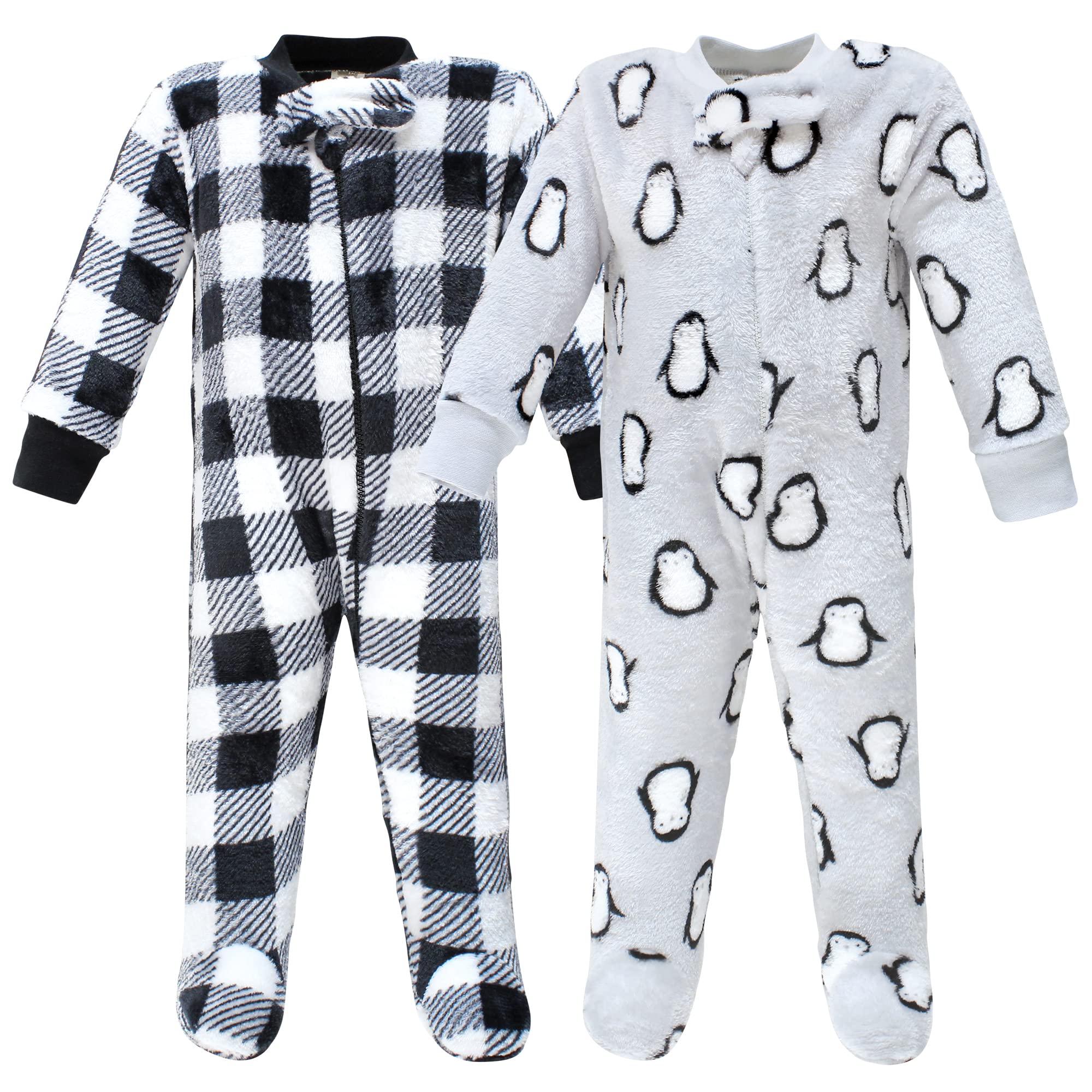 Hudson Baby Girls' Plush Sleep and Play Outfit - Soft & Cozy One-Piece Pajama Set for Infants & Toddlers - Perfect for Bedtime, Lounging & Photo Shoots