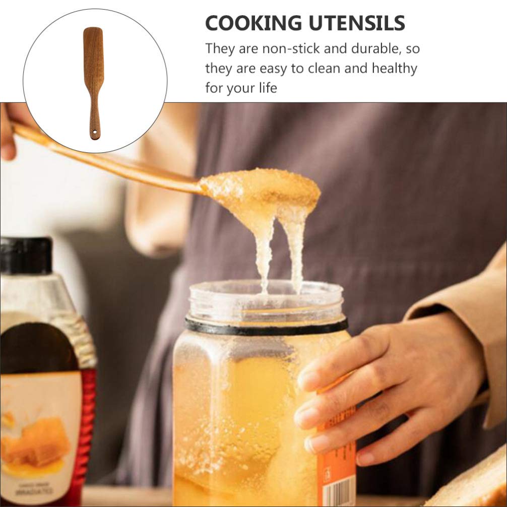 Wooden Spatula Set - 5pcs Heat-Resistant Cookware for Non-Stick Cooking & Baking