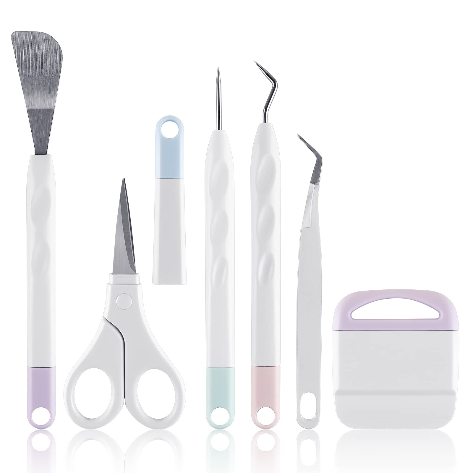 BAOFALI 6-Piece Premium Vinyl Weeding Tool Set for Cricut, Silhouette, Siser, Oracal 631/651/751 - Essential Craft Kit for DIY Scrapbooking, Decals, Stickers & Home Decor Projects